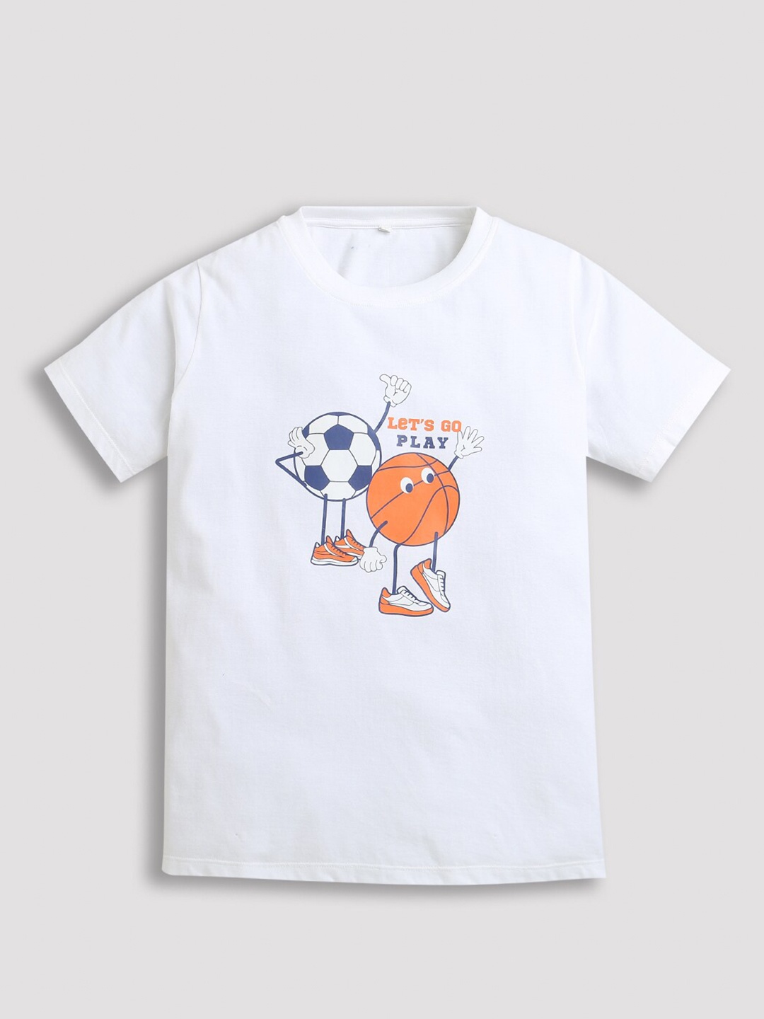 

ZIP ZAP ZOOP Boys Graphic Printed Pure Cotton T-shirt, White
