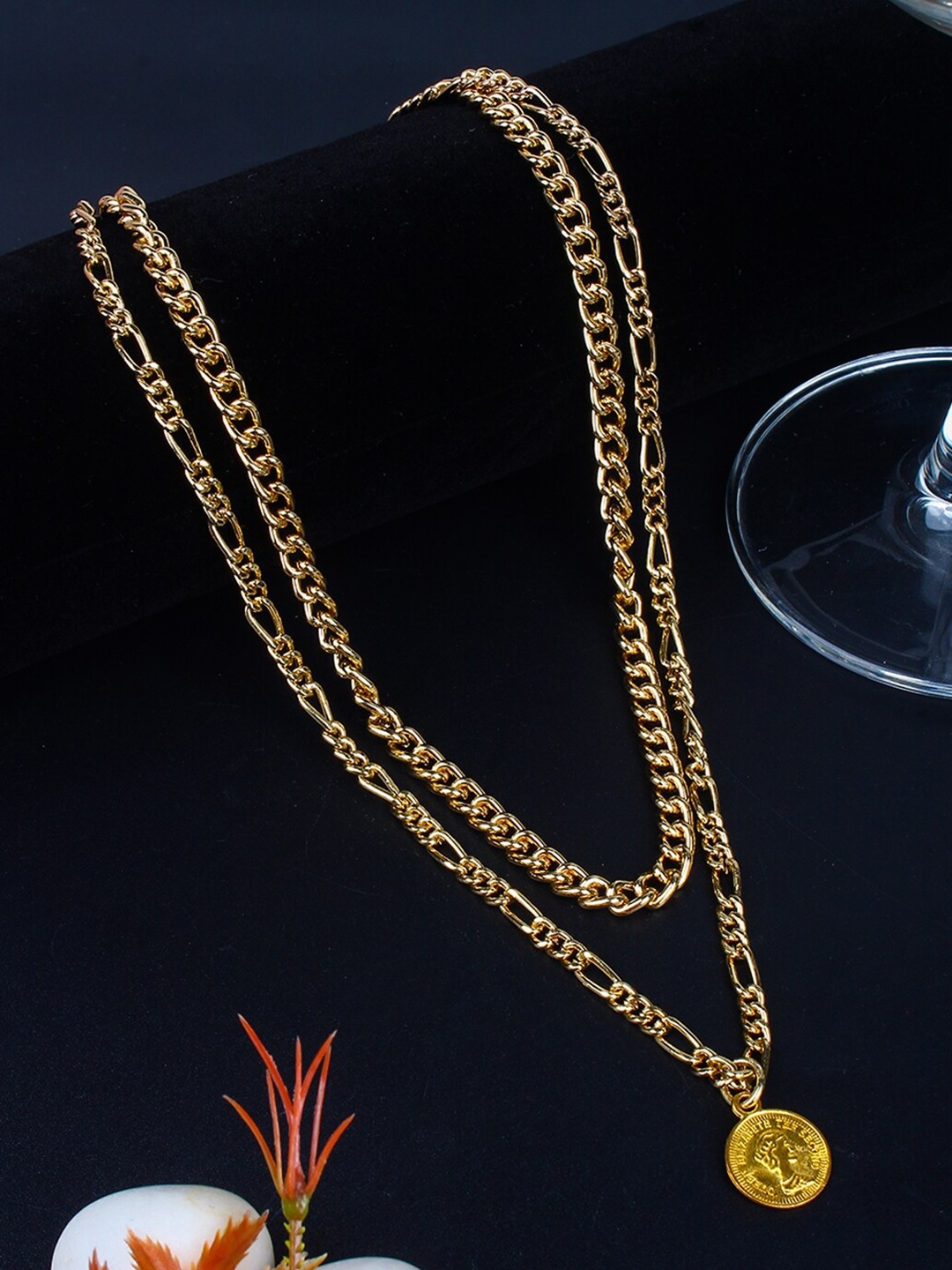 

DressBerry Gold-Plated Brass Layered Necklace