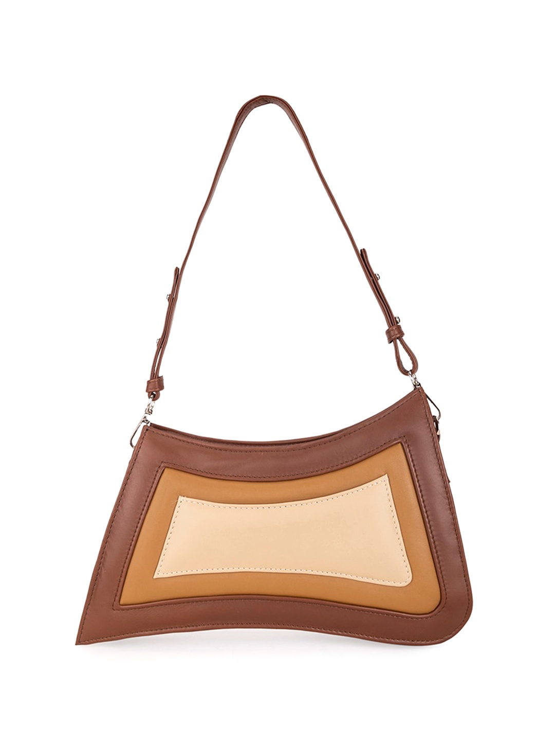 

Abelardo De Moda Leather Structured Shoulder Bag, Brown