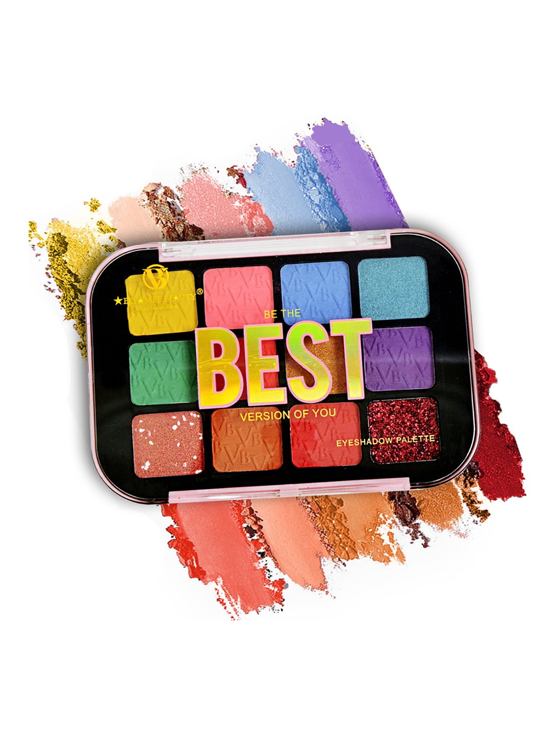 

Adbeni Be The Best Version Of You 12-In-1 Matte & Shimmery Eyeshadow Palette-17g- Shade 02, Blue