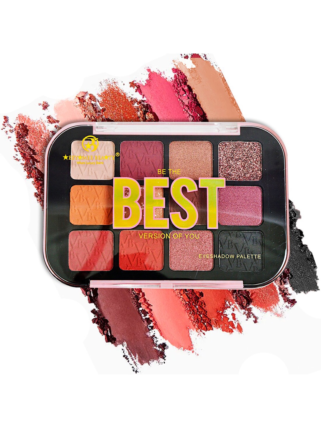 

Adbeni Be The Best Version Of You 12-In-1 Matte & Shimmery Eyeshadow Palette-17g- Shade 01, Pink