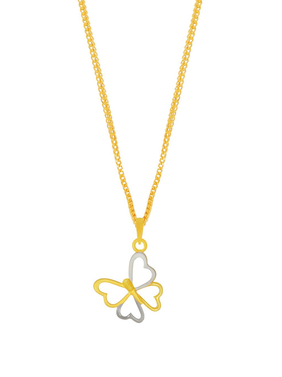 

BHIMA BIS Hallmark 22KT Gold Butterfly-Shape Pendant-2.14gm