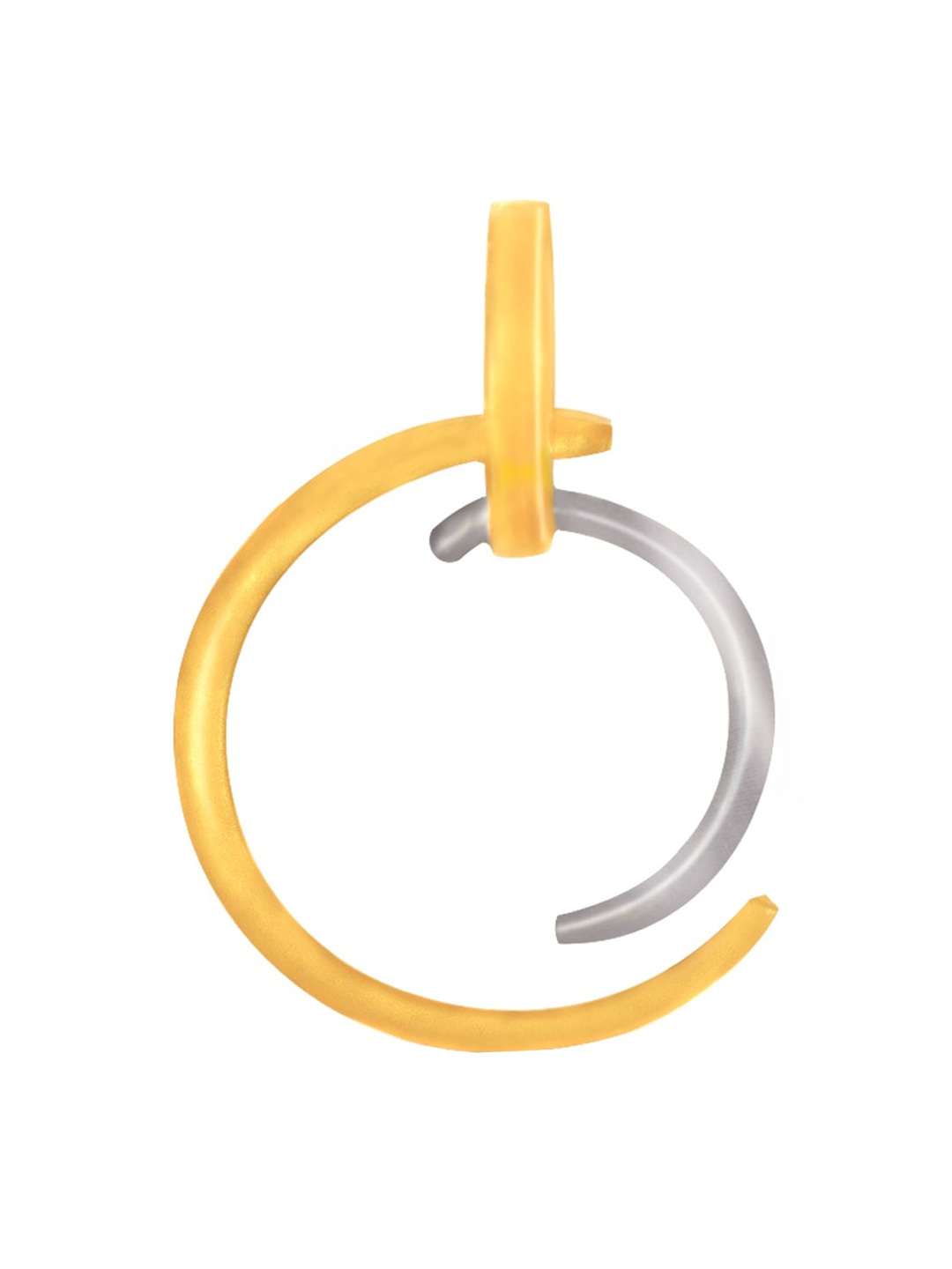 

BHIMA BIS Hallmark 22KT Gold Half Ring-Shape Pendant-2.9gm