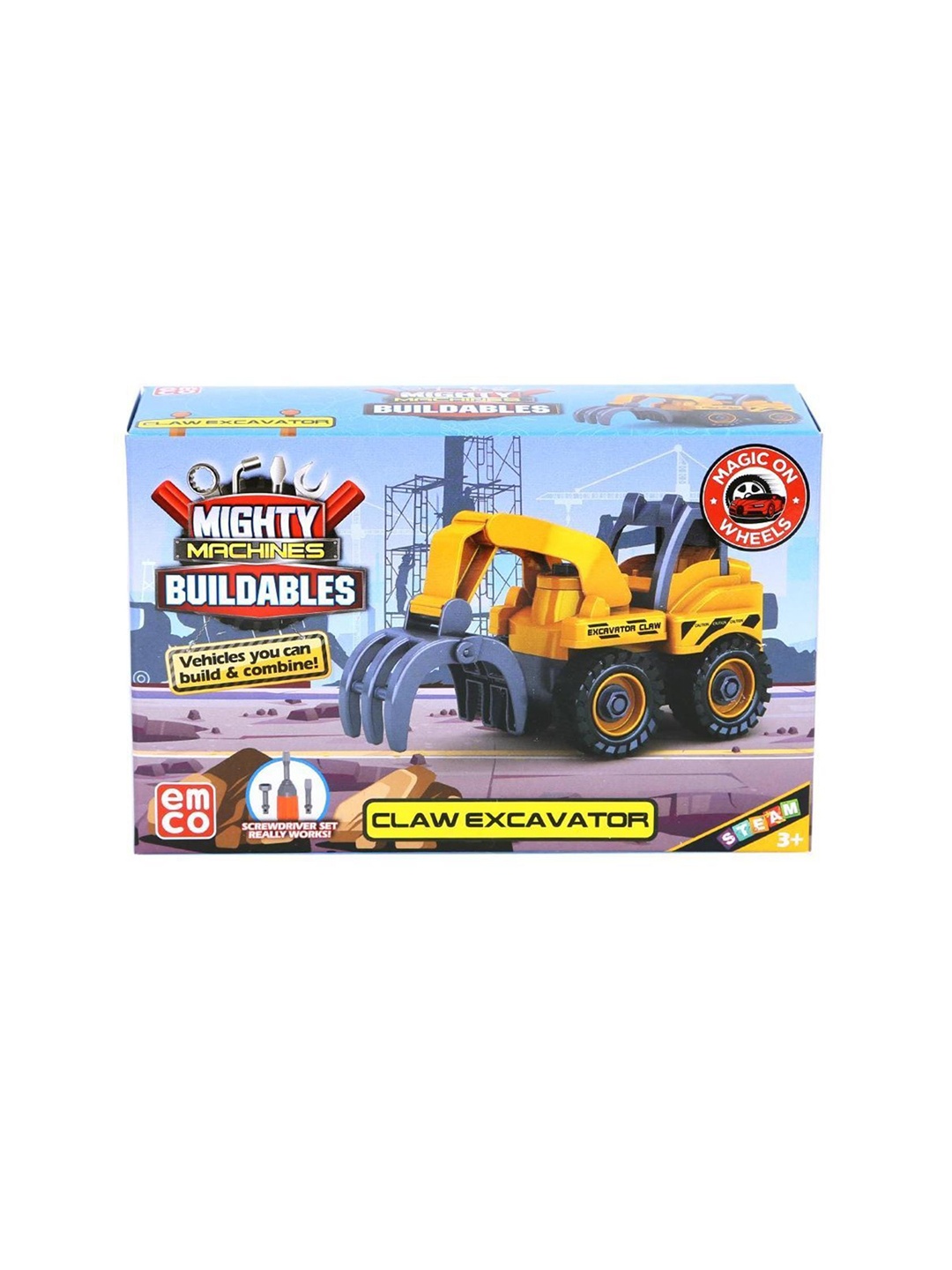 

Mighty Machines Buildables-Claw Excavator Toy Vehicles, Multi