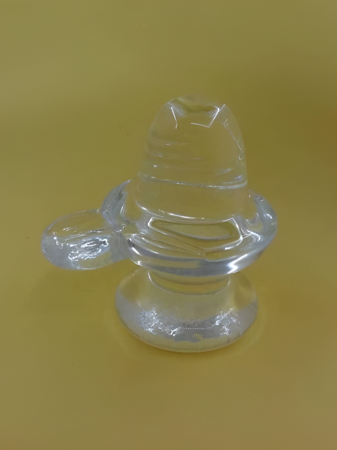 

Navyaksh White Crystal Shivling Showpiece