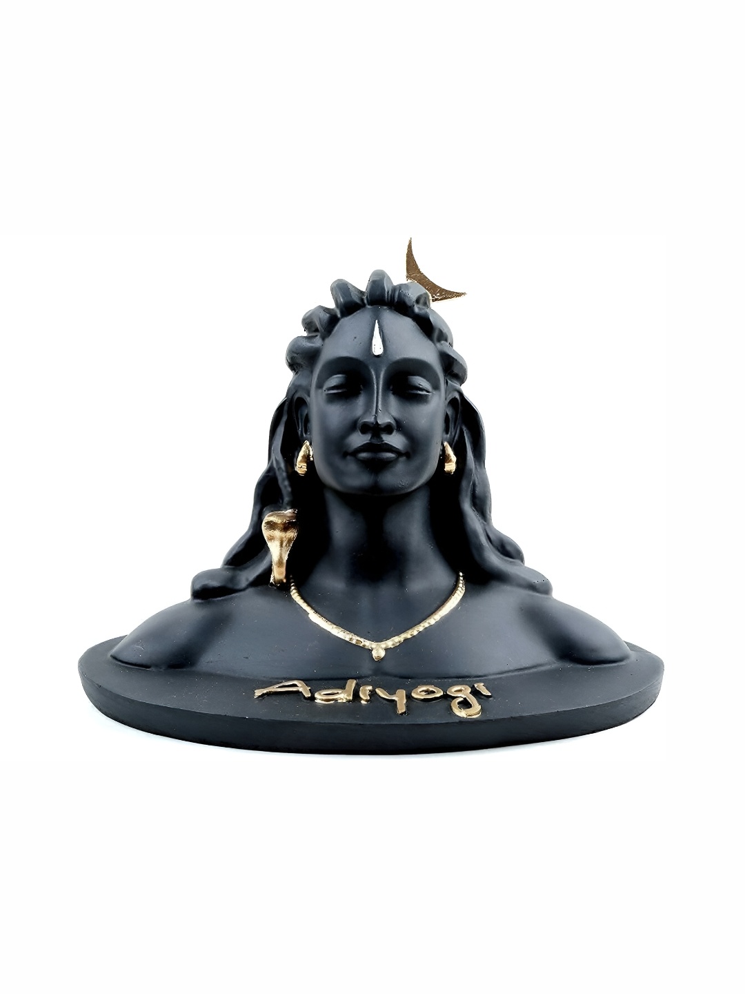 

Navyaksh Black & Gold Toned Religious Idol Showpiece