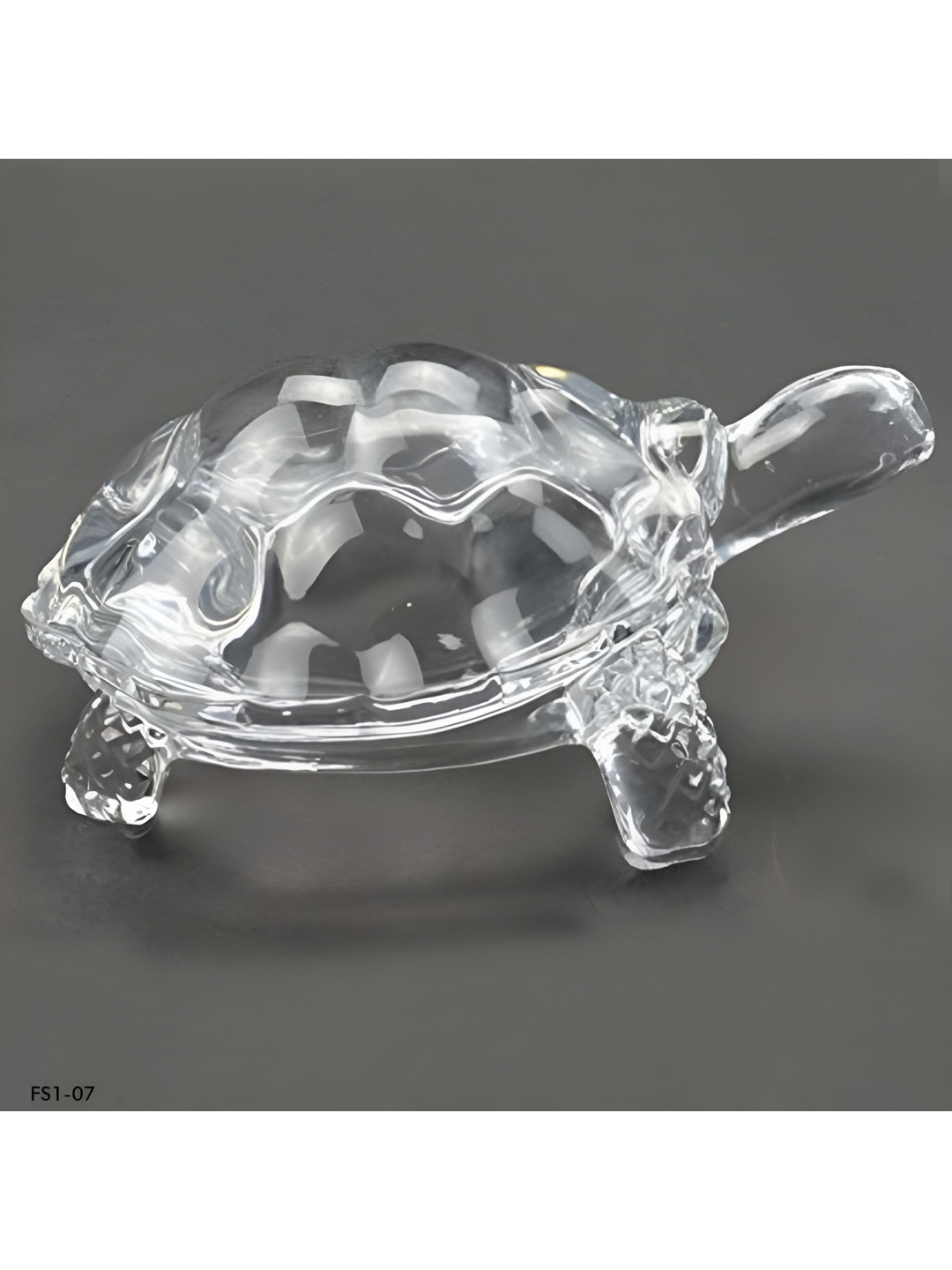 

Navyaksh Transparent 2 Pieces Tortoise Crystal Showpiece