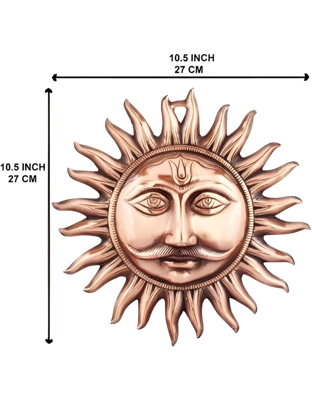 

Navyaksh Copper-Toned Religious Idol Showpiece