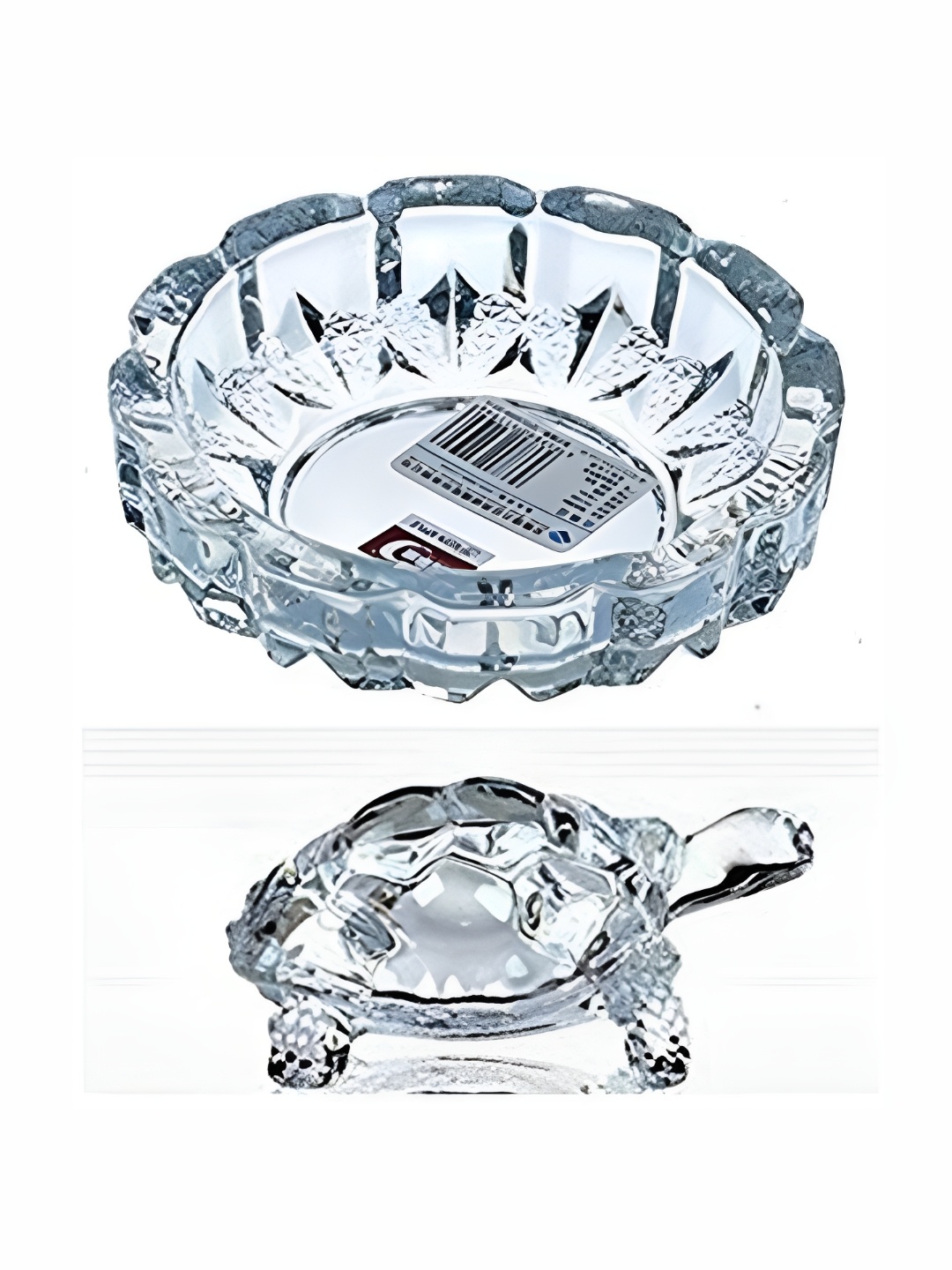 

Navyaksh White Turtle Plate Showpiece
