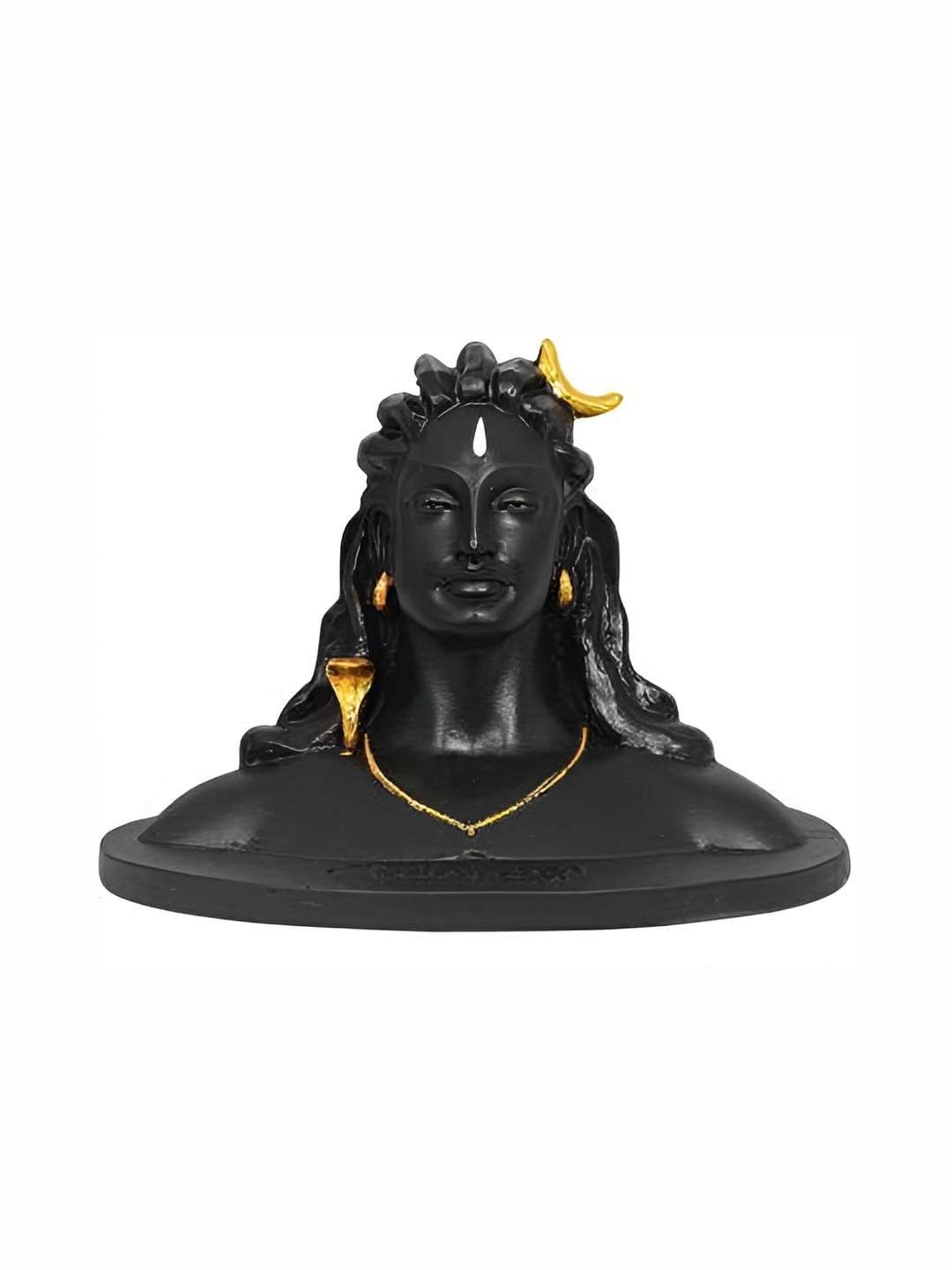 

Navyaksh Black & Gold-Toned Polyresin Religious Small Yogi Showpiece