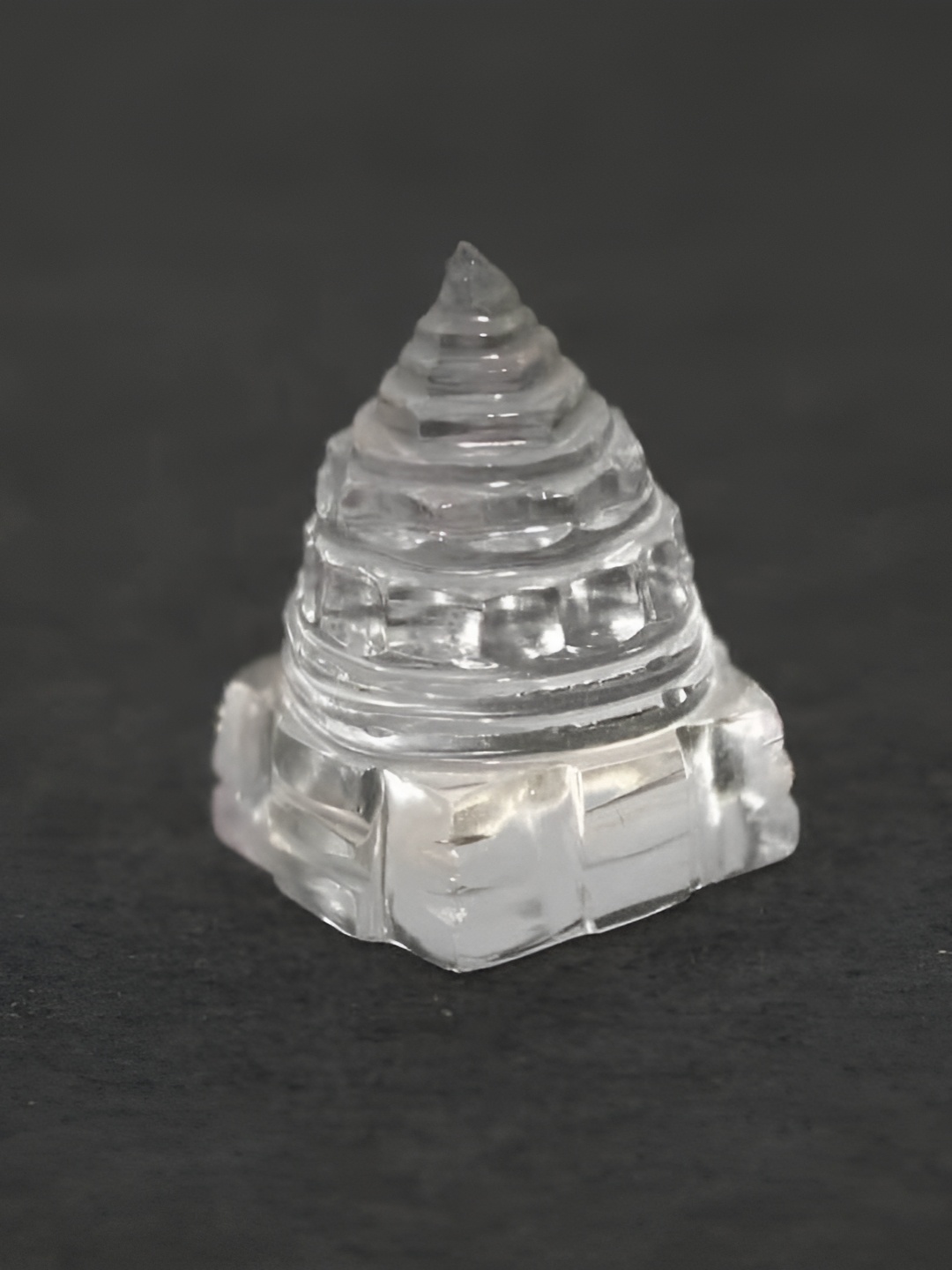 

Navyaksh White Crystal Yantra Showpiece