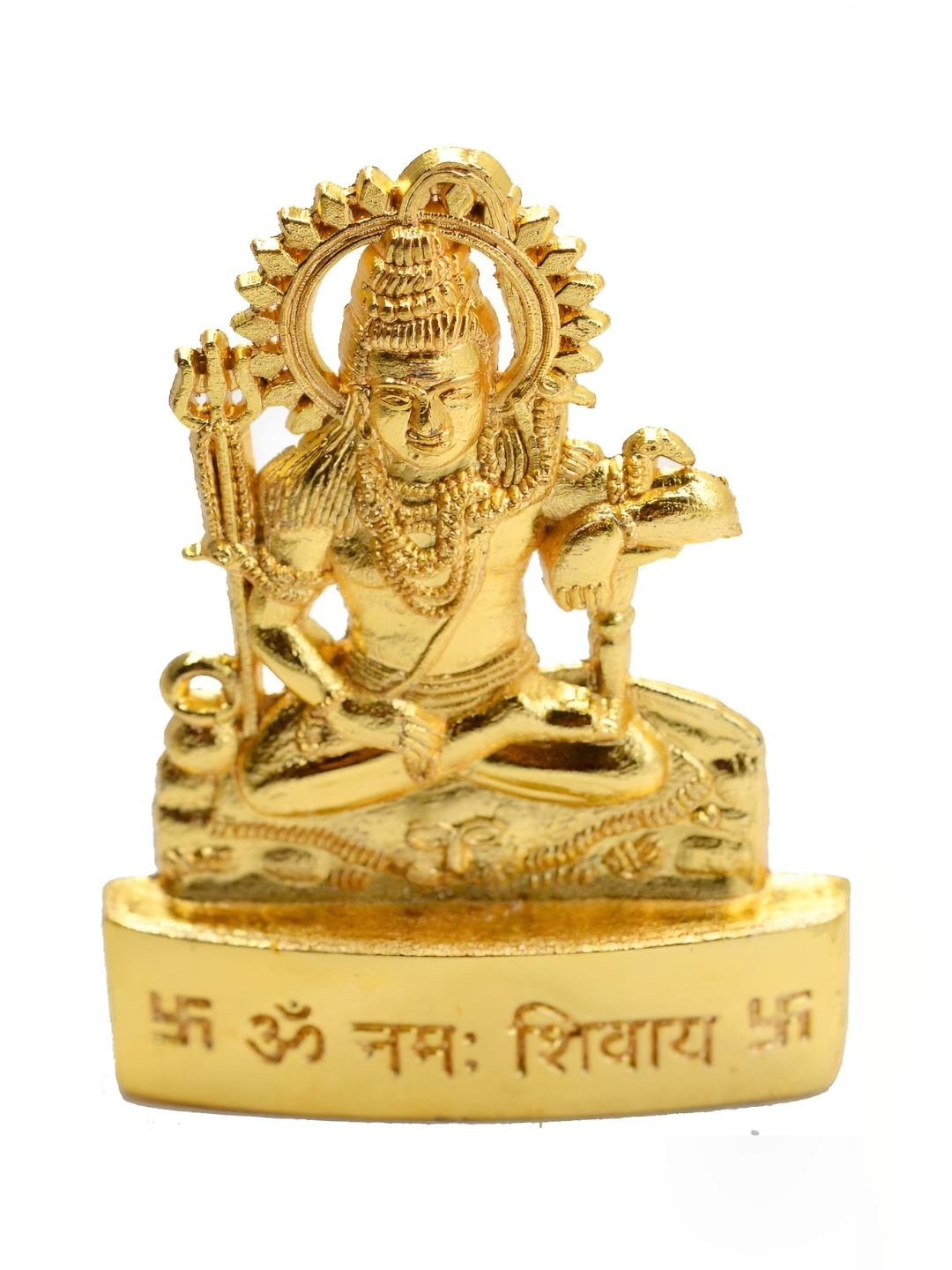 

Navyaksh Gold Toned Religious Metal Idol Showpiece