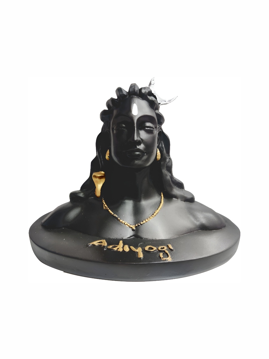 

Navyaksh Black & Gold Toned Religious Marble Idol Showpiece