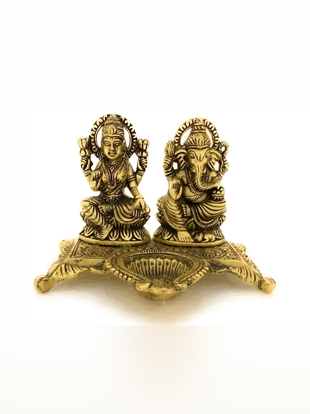 

Navyaksh Gold Toned Religious Idol Brass Showpiece