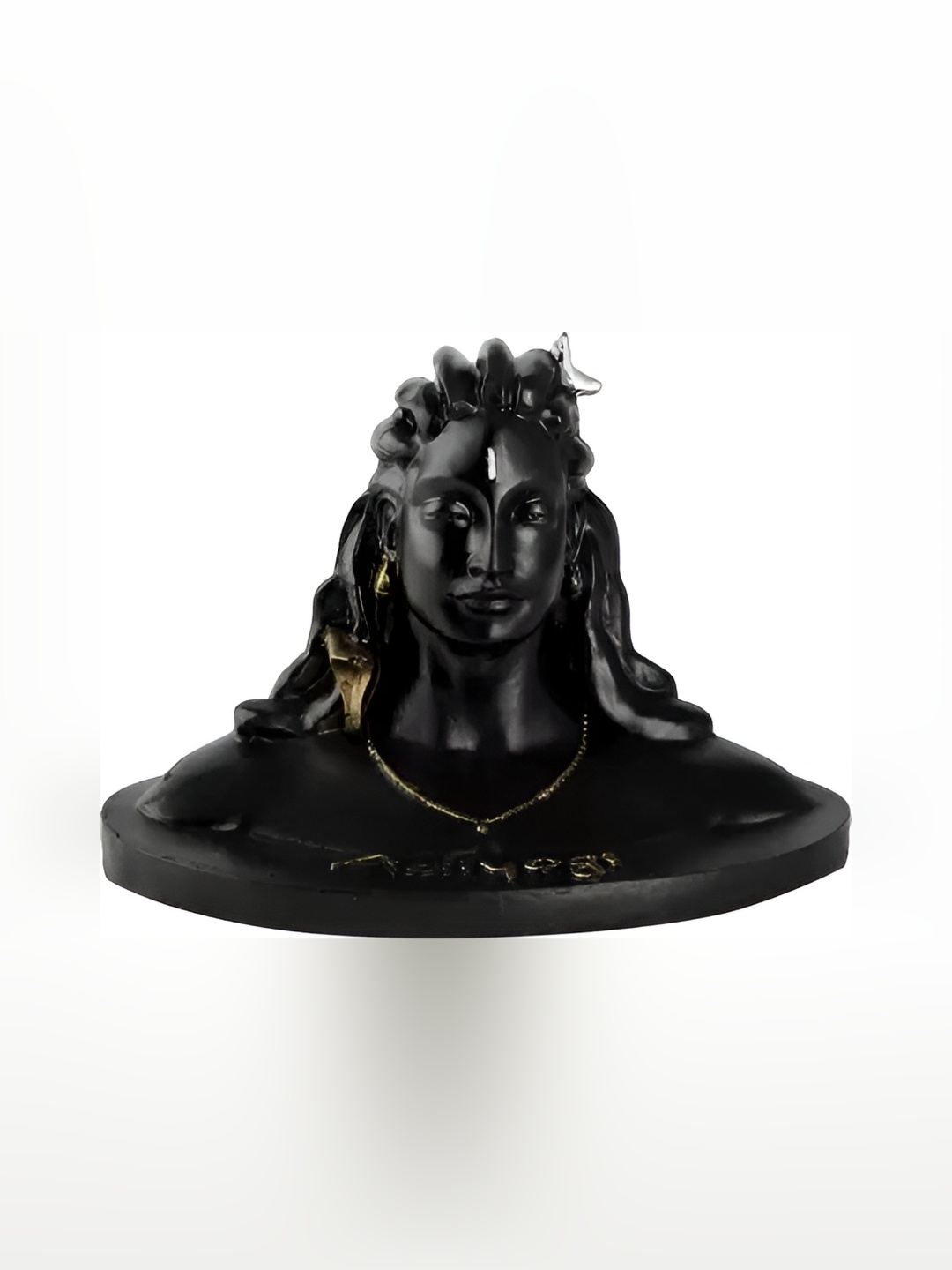 

Navyaksh Black & White Polyresin Religious Small Yogi Showpiece