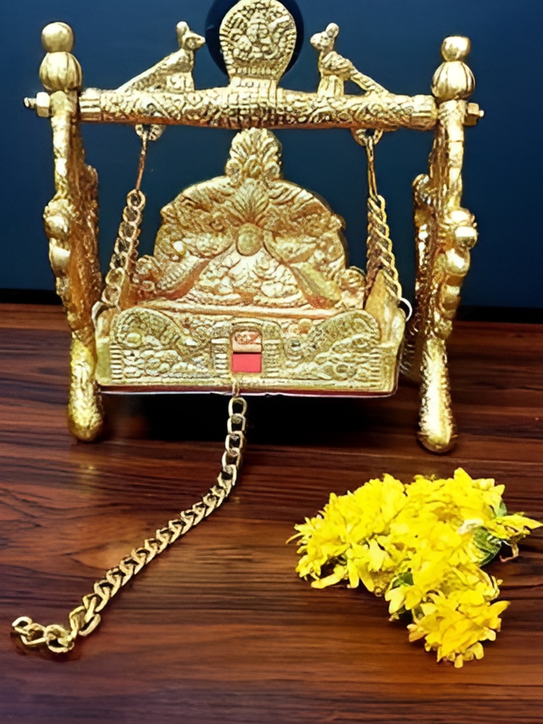 

Navyaksh Gold-Toned Brass Religious Showpiece