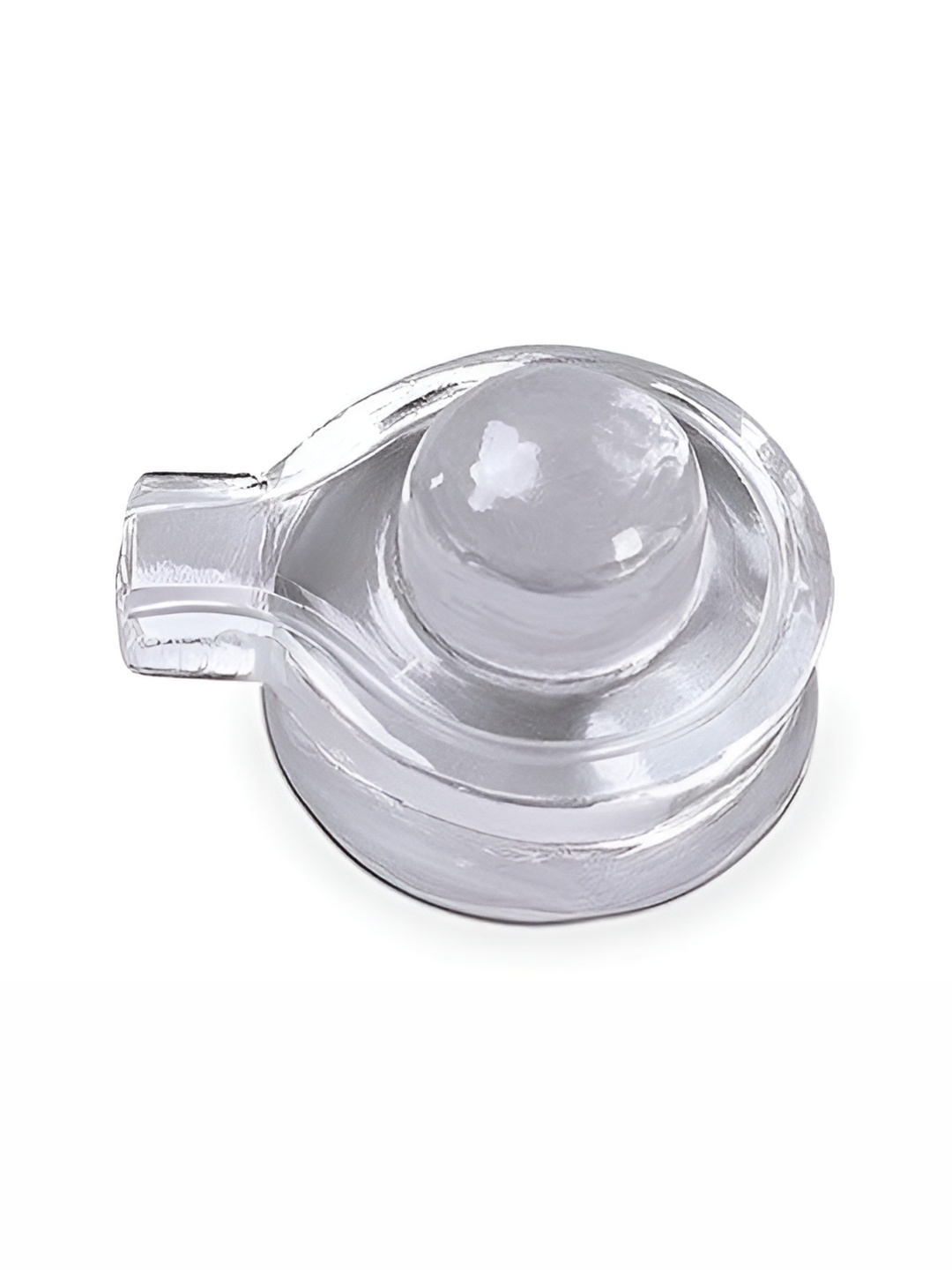 

Navyaksh White Religious Small Shivling Showpiece