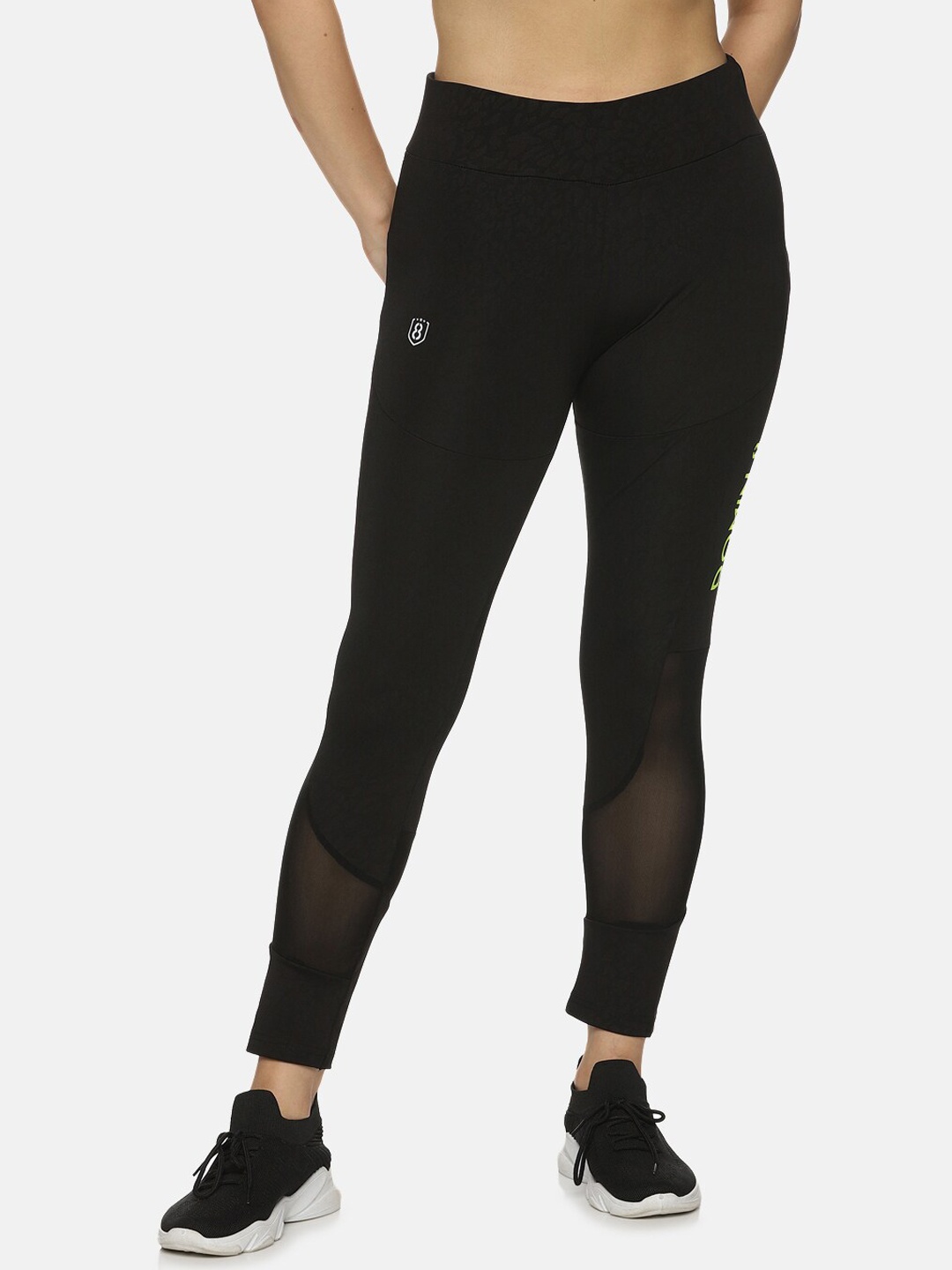 

DOMIN8 Women Slim-fit Rapid Dry Training Elasticated Tights, Black