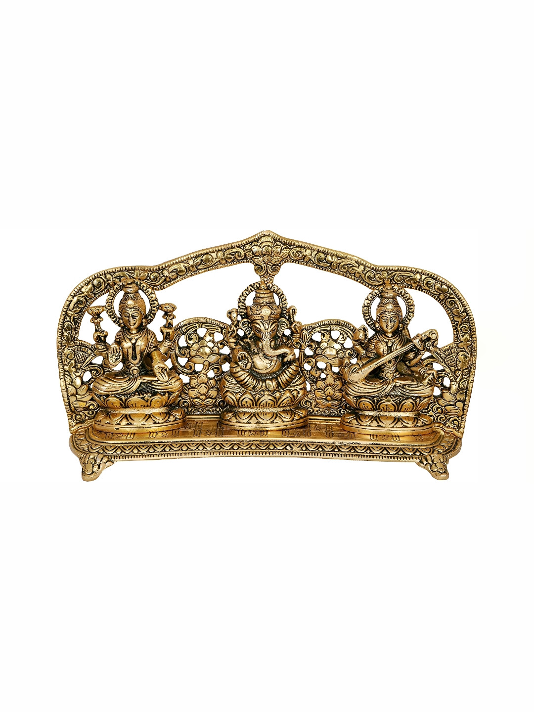 

Navyaksh Gold Toned Religious Brass Showpiece