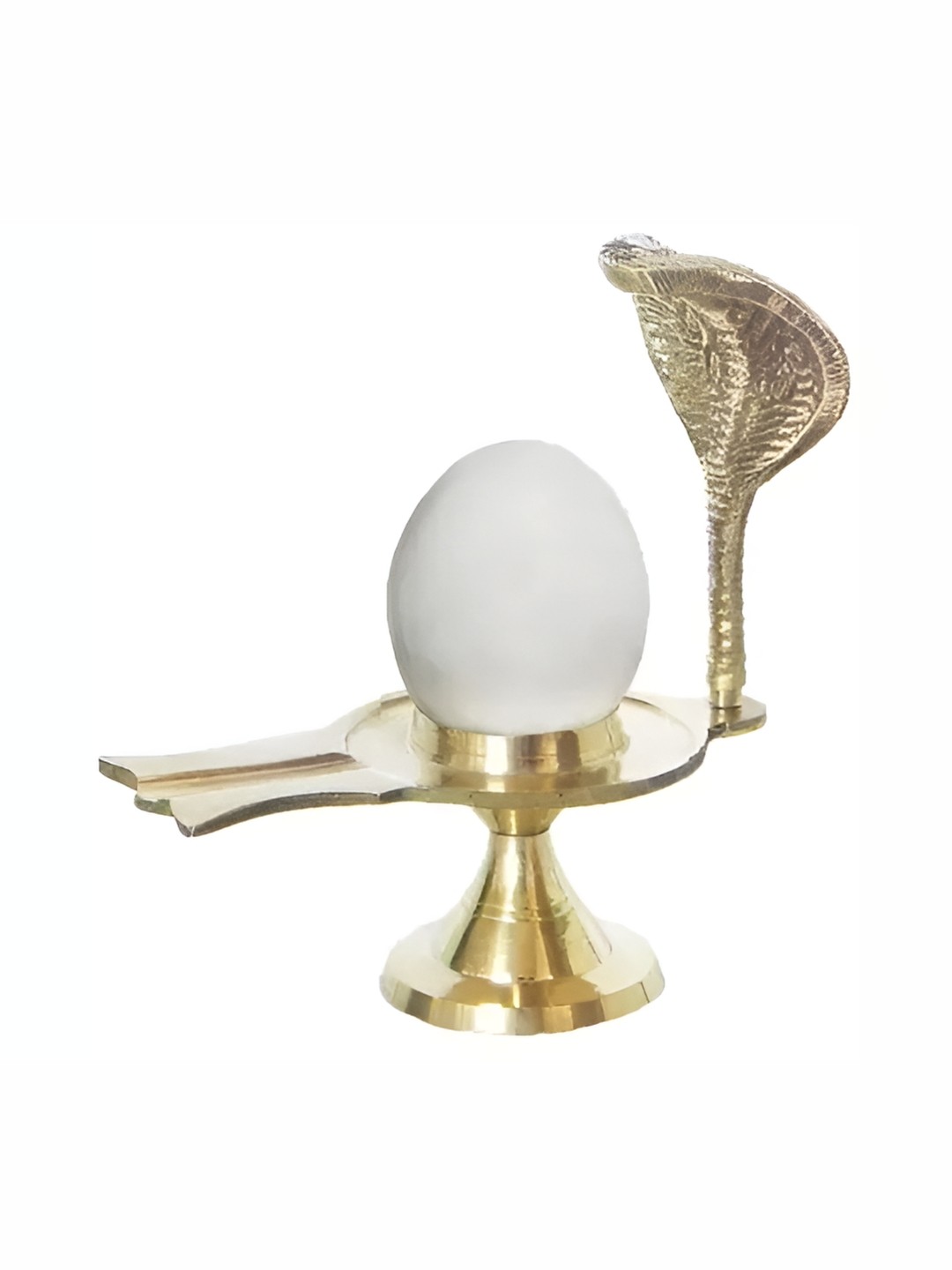 

Navyaksh Gold Toned & White Religious Brass Showpiece