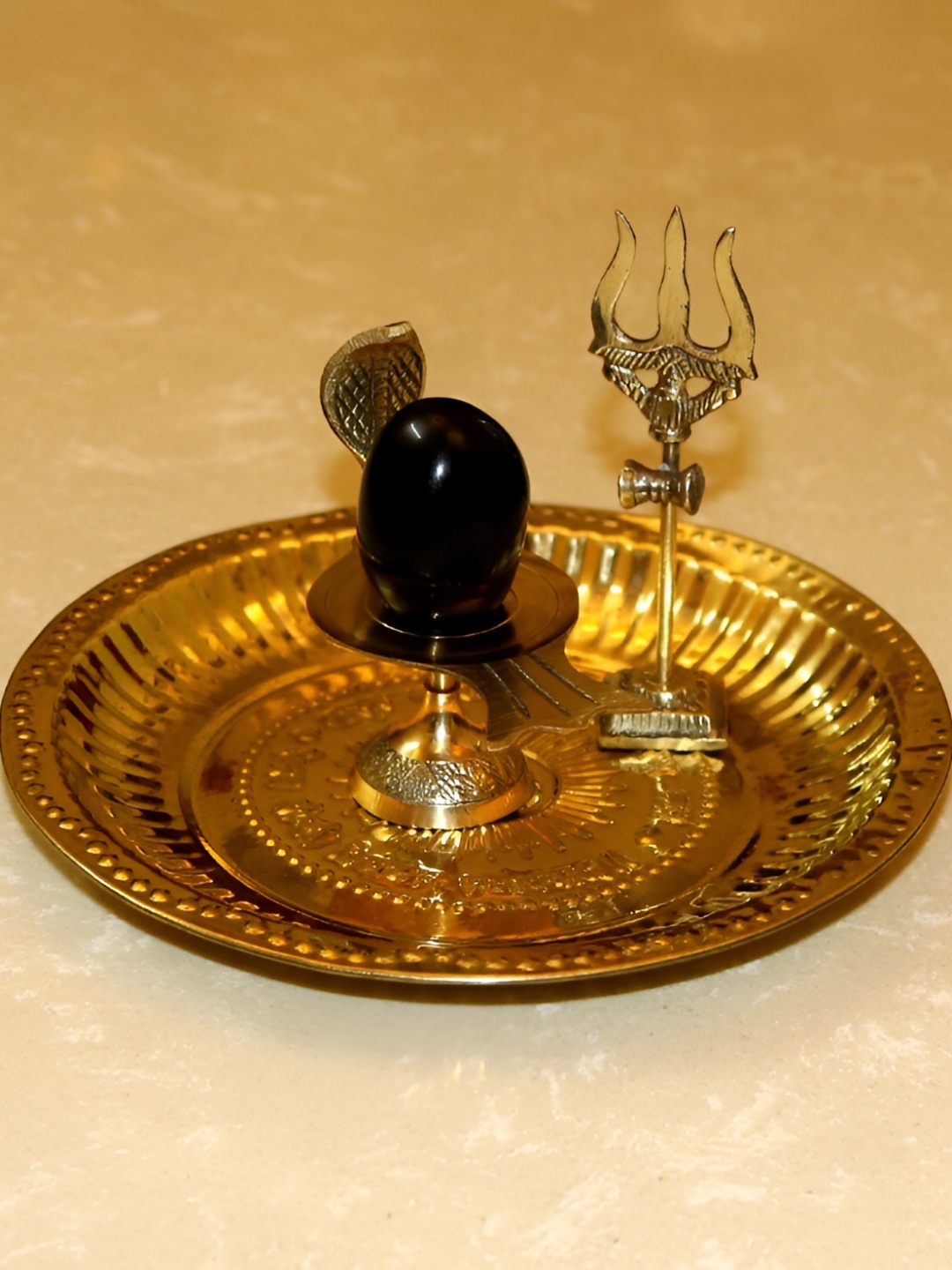 

Navyaksh Gold-Toned Brass Siva Showpiece