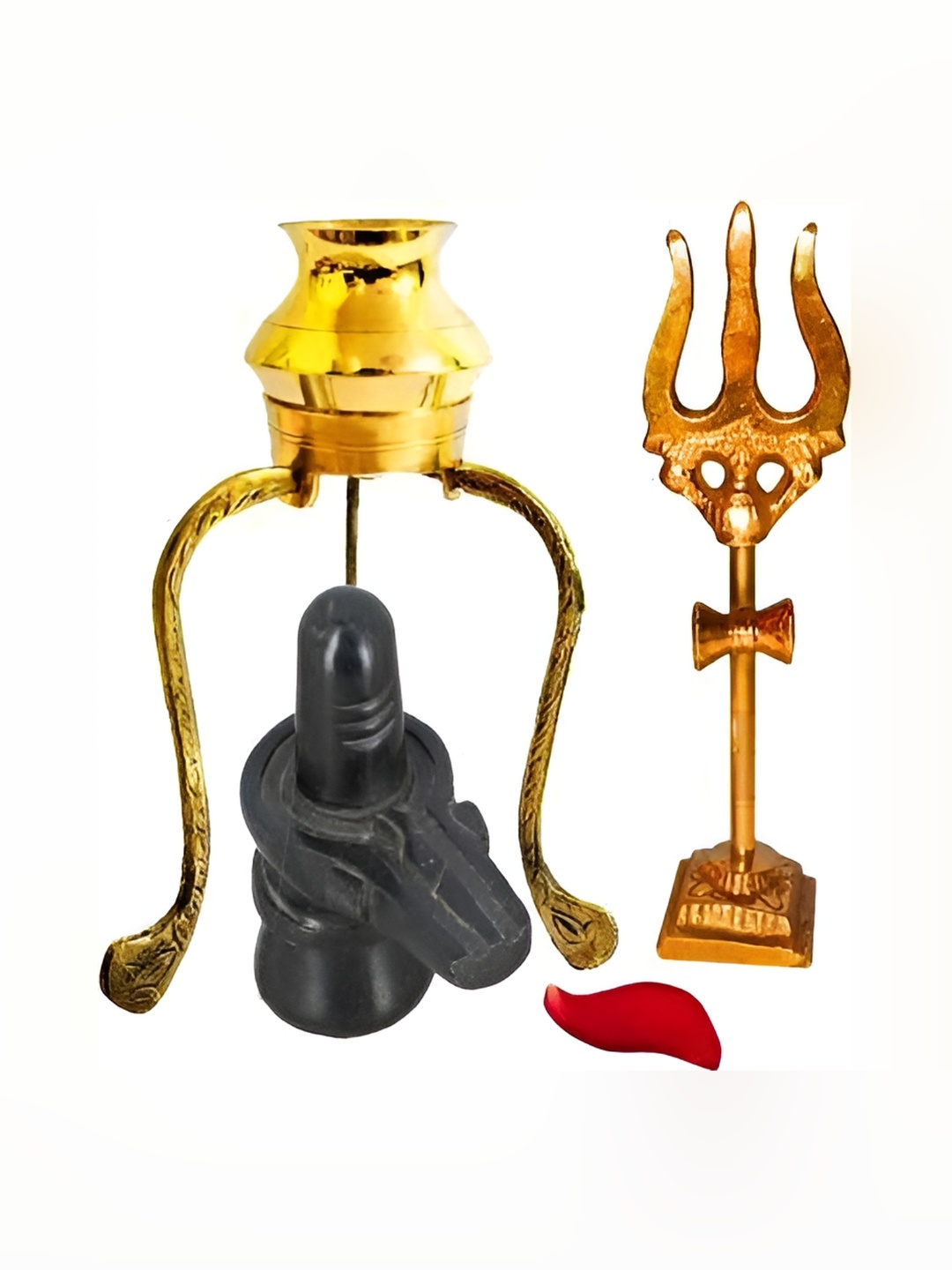 

Navyaksh Black & Gold-Toned Religious Idol Showpiece
