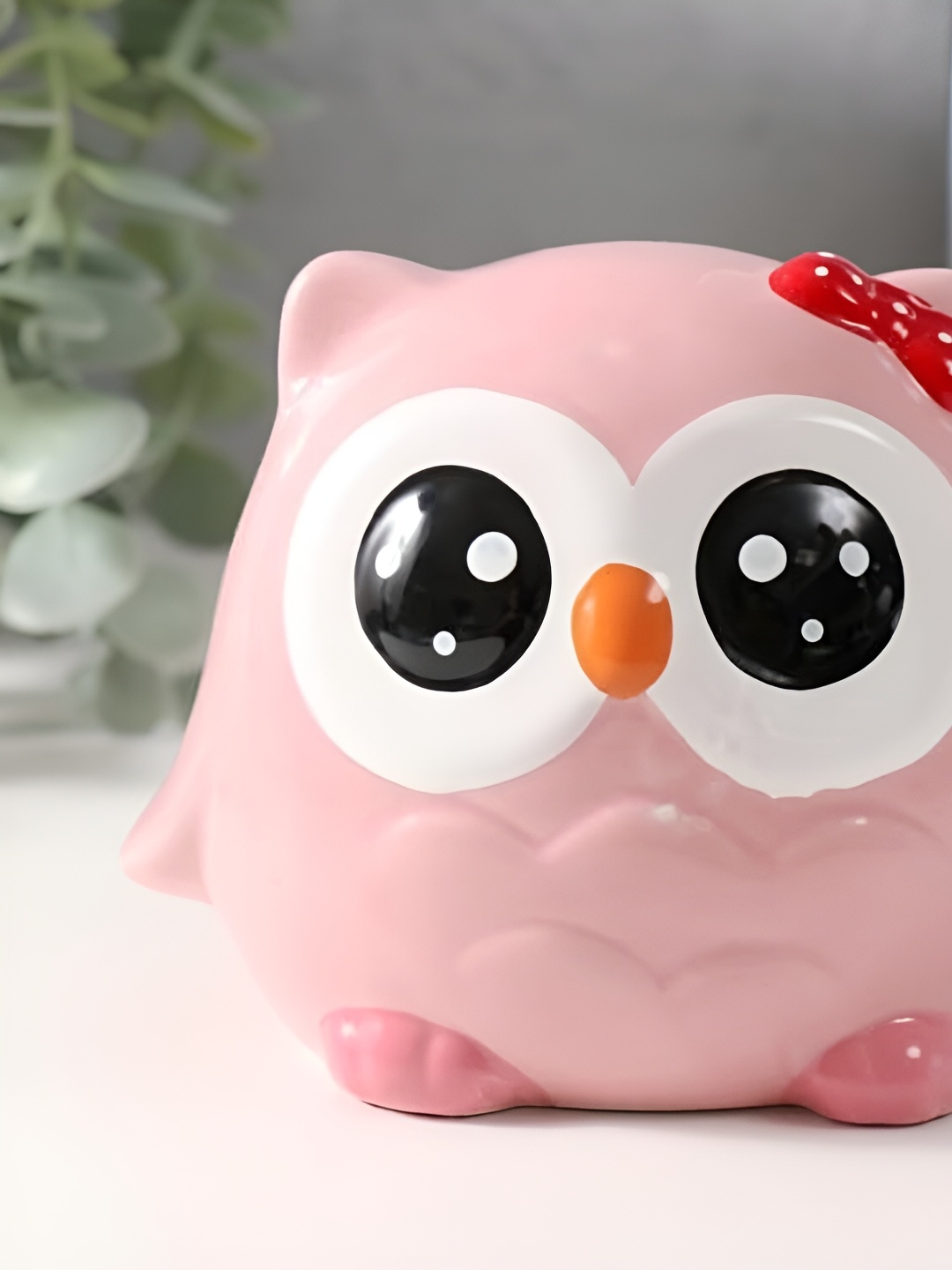 

Satyam Kraft Pink & White Ceramic Owl Showpiece