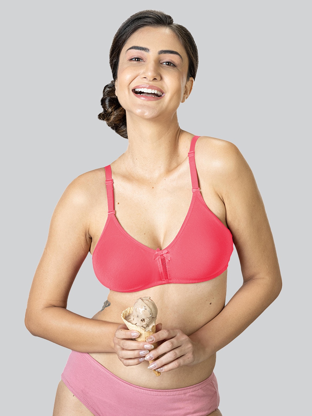 

LYRA Bra Medium Coverage Everyday Bra, Peach