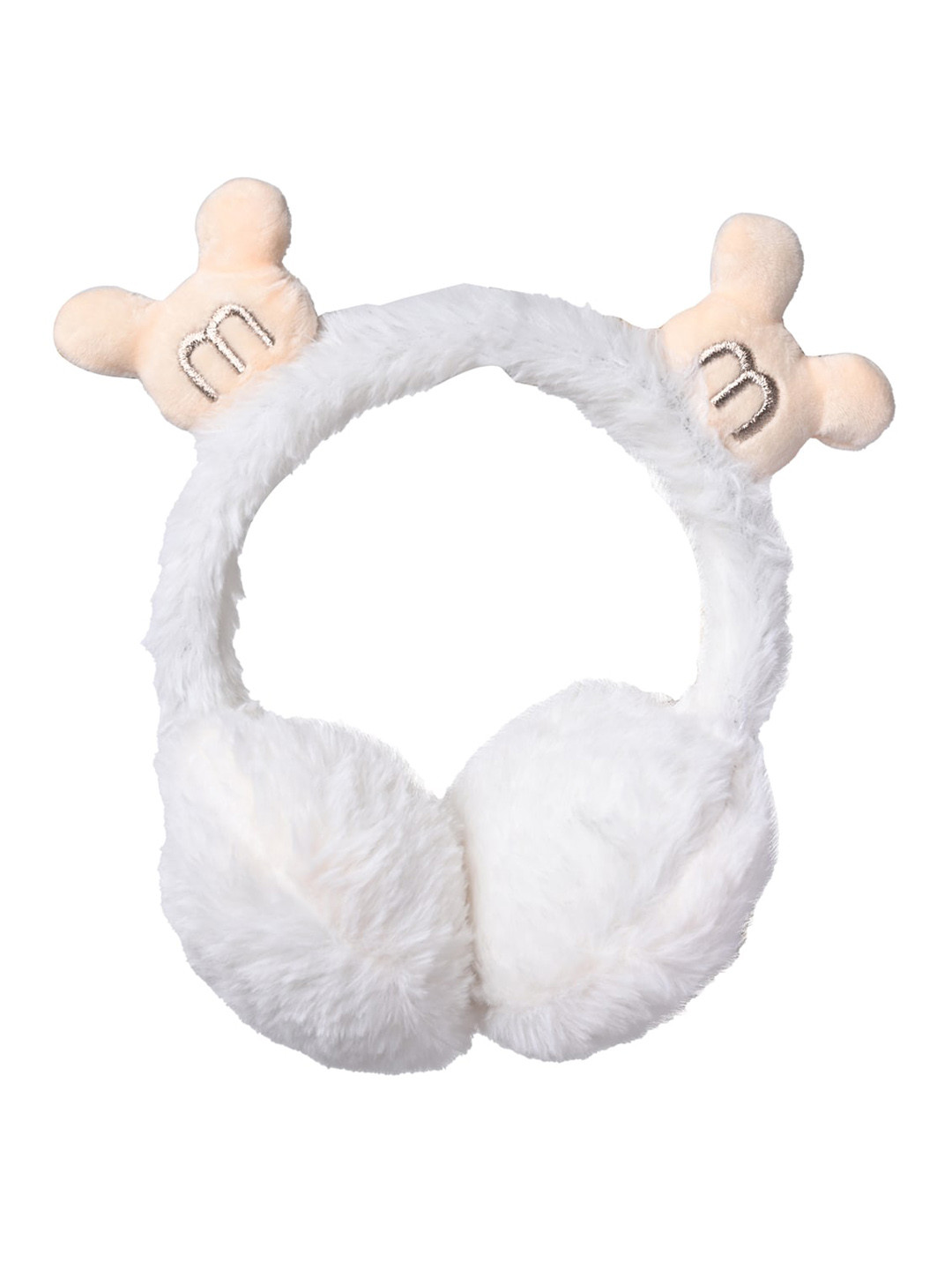 

KID-O-WORLD Girls Self Design Earmuff, White