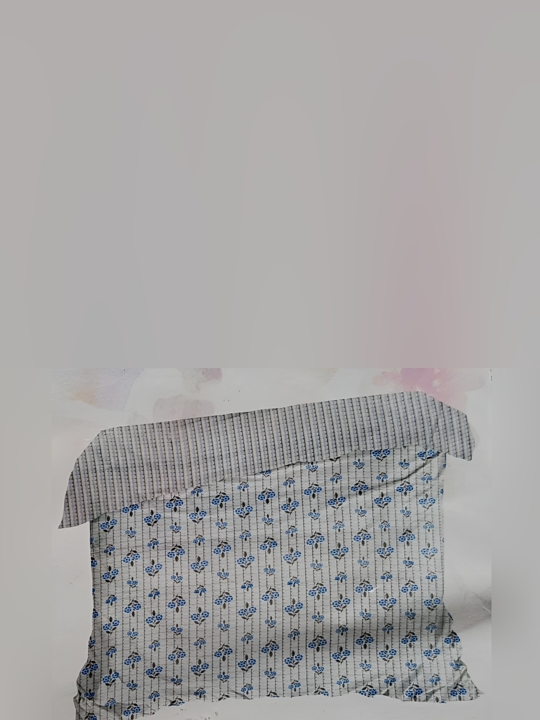 

Signature Grey & Blue Mild Winter Cotton 210 GSM Double Bed Dohar