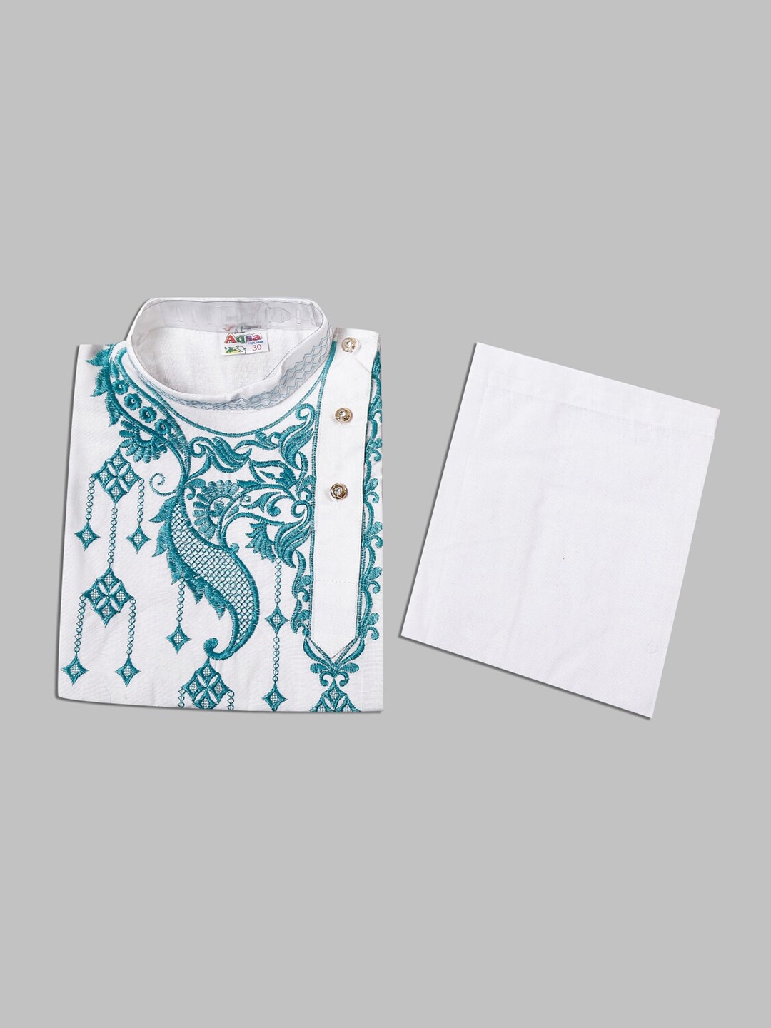 

BAESD Embroidered Kurta With Pyjama, Green