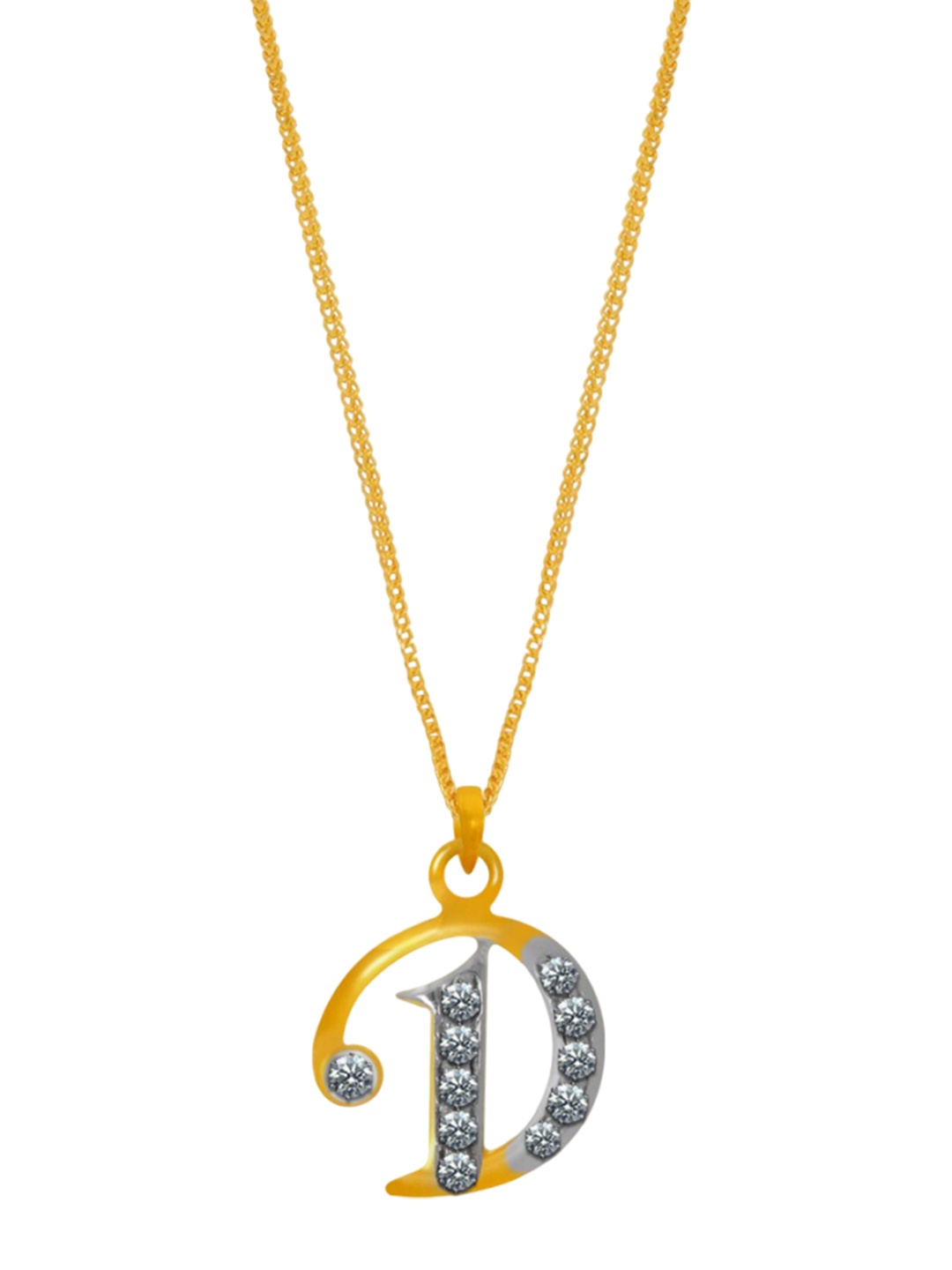 

BHIMA 22KT Gold Alphabet D Pendant- 1.03cm