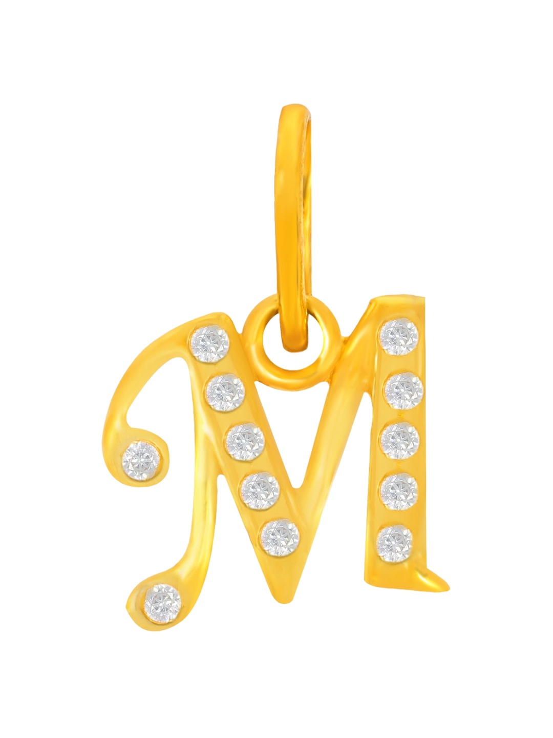 

BHIMA 22K Hallmark 916 Purity Yellow Gold Alphabet M Pendant