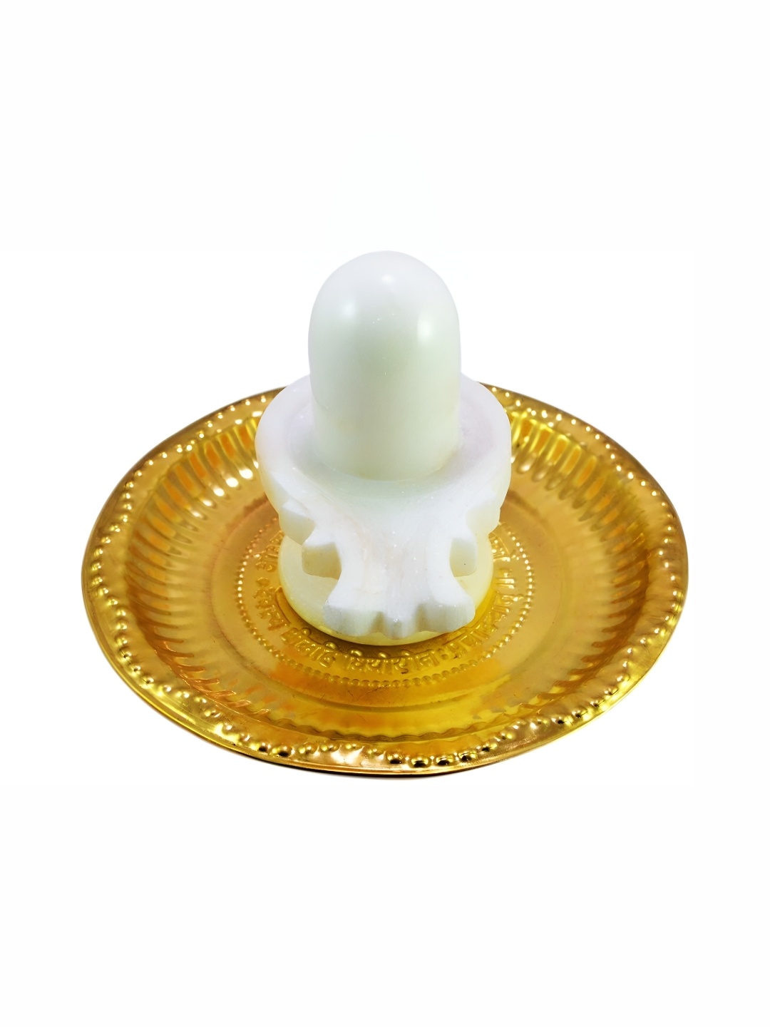 

Navyaksh White Marble Shiva Lingam Showpiece
