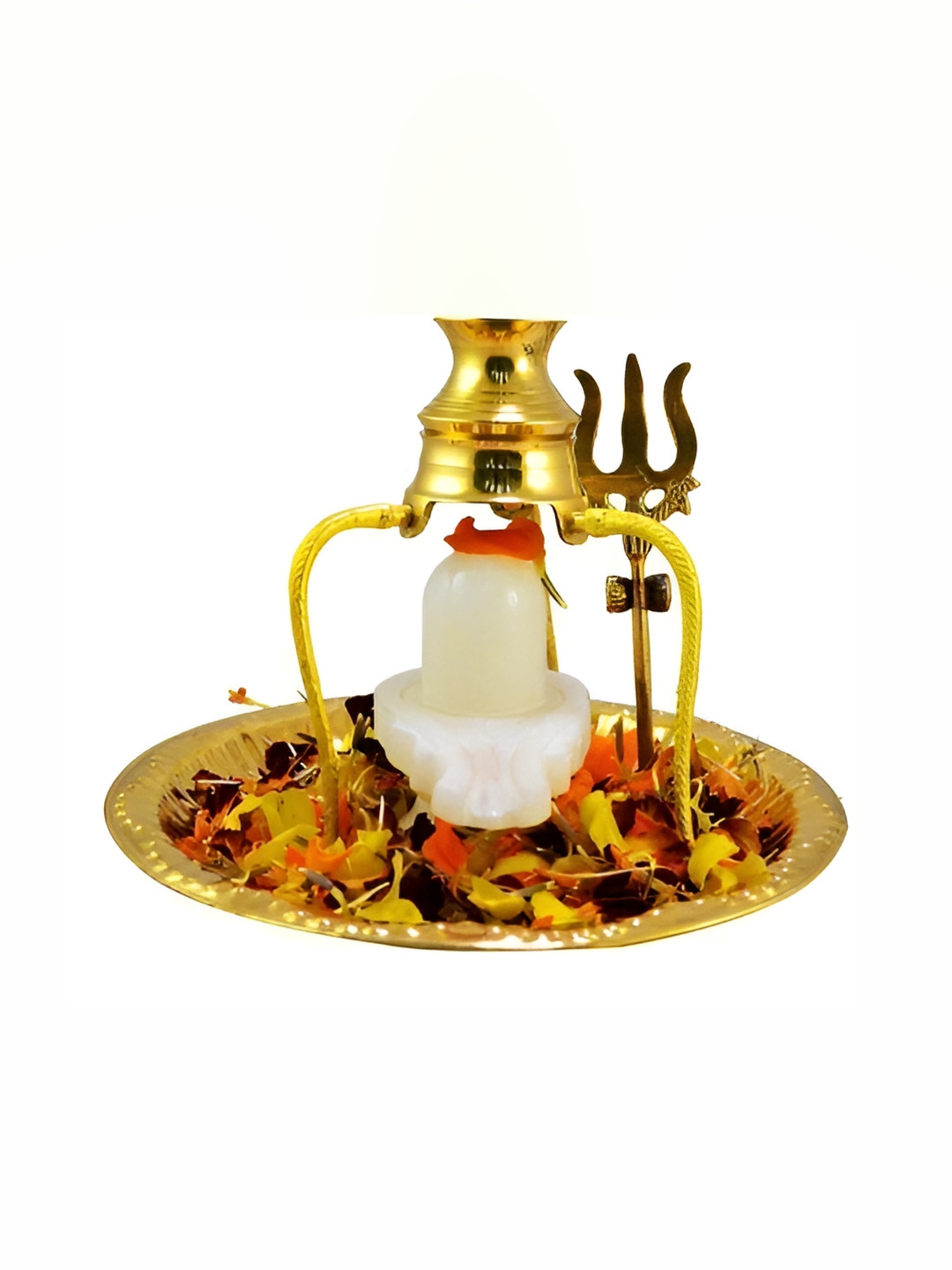 

Navyaksh White & Gold-Toned Religious Idol Small Showpiece