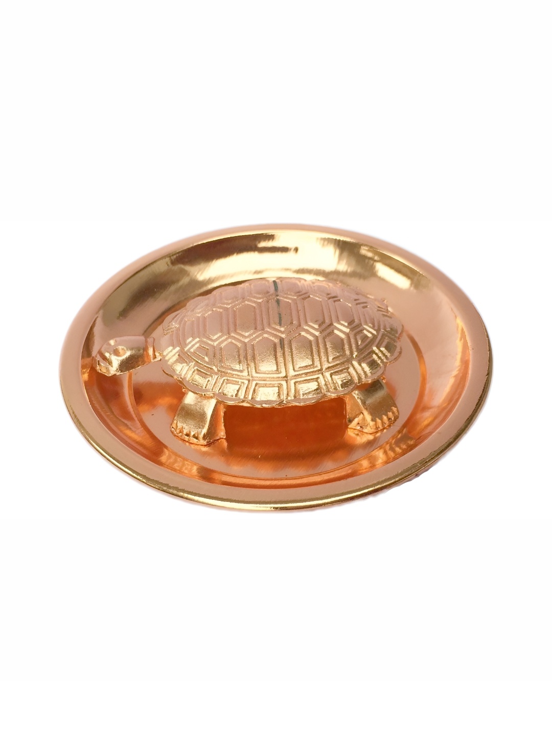 

Navyaksh Copper-Toned Kachua Plate Showpiece