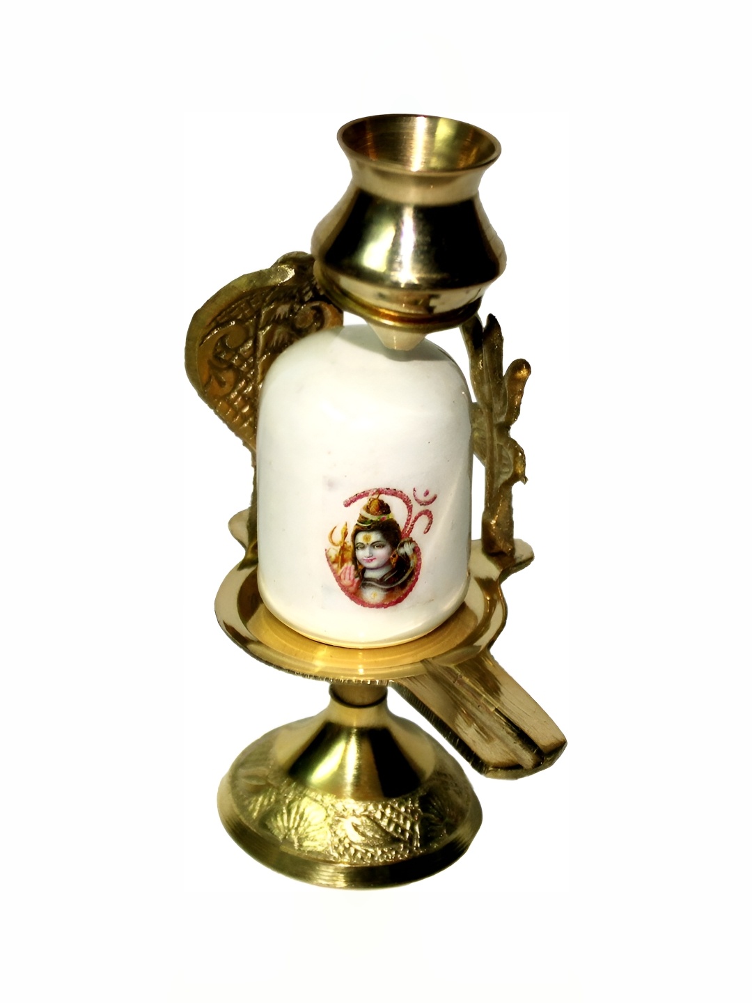 

Navyaksh Gold-Toned Brass Siva Showpiece
