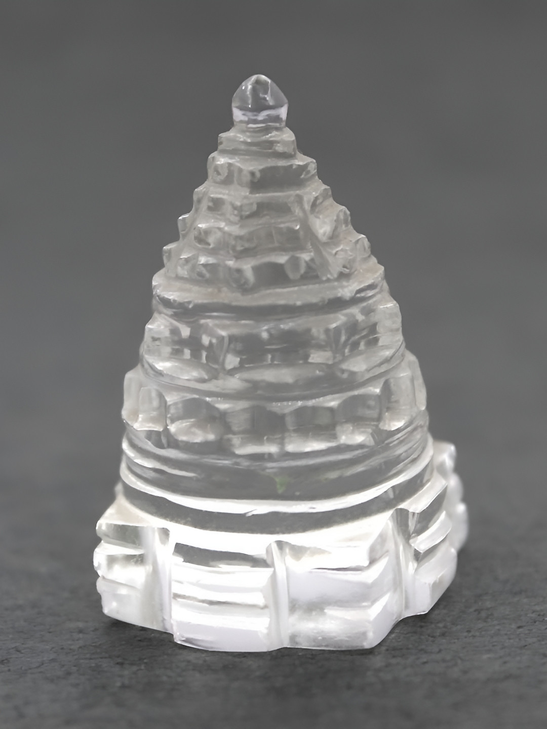 

Navyaksh White Crystal Religious Small Shri Yantra Showpiece