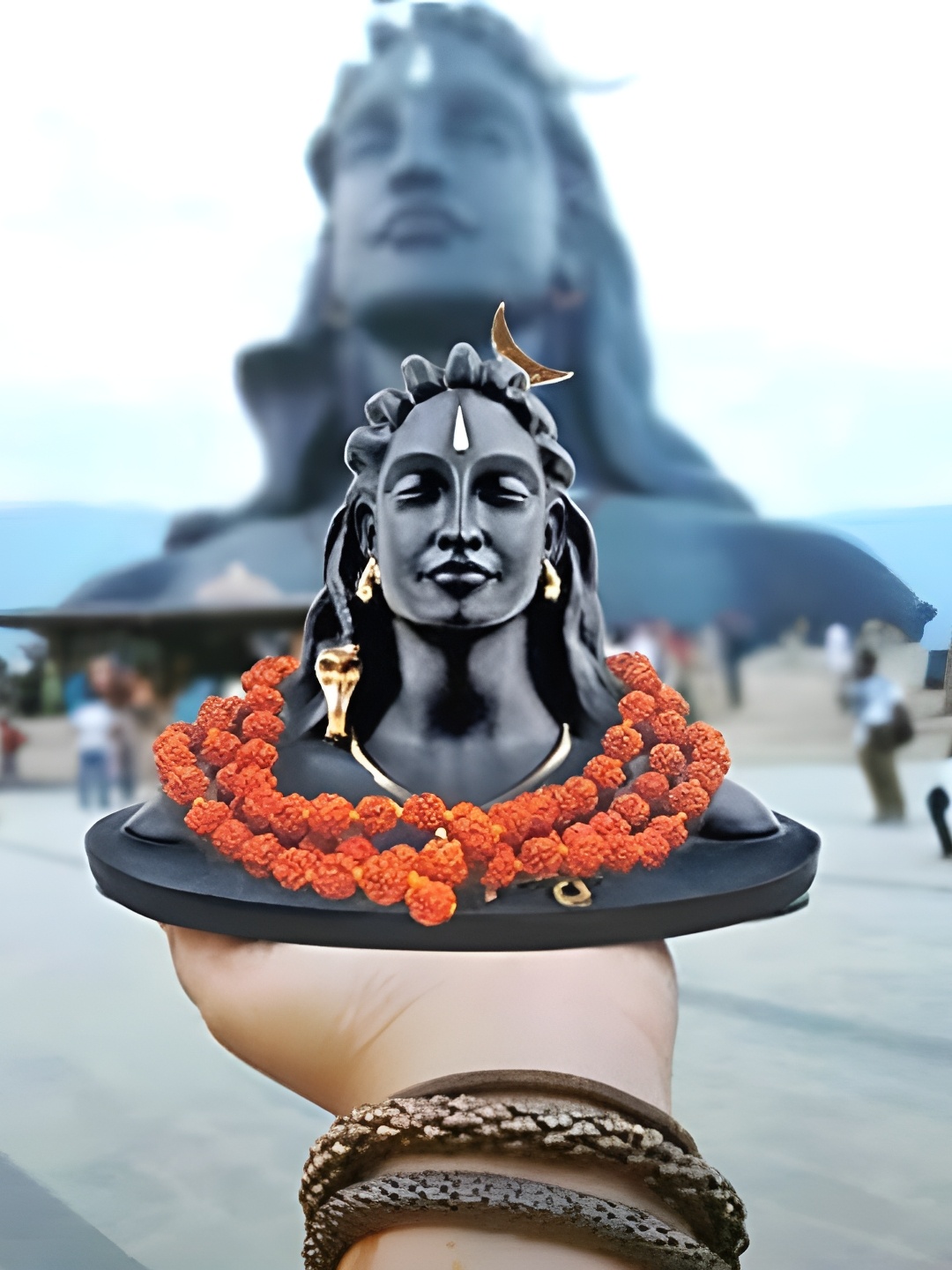 

Navyaksh Black Adi Yogi Shiva Showpiece