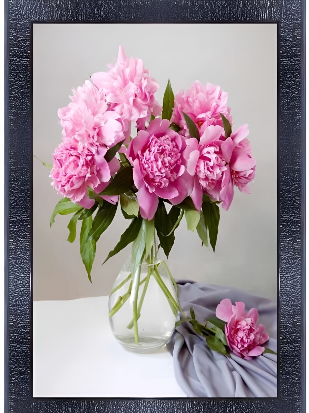 

PnF Black & Pink Wooden Floral and Botanical Painting wall Art