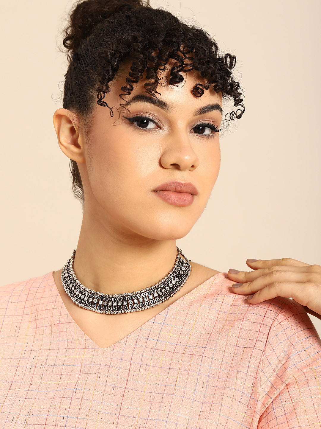 

Anouk Silver-Plated Choker Necklace