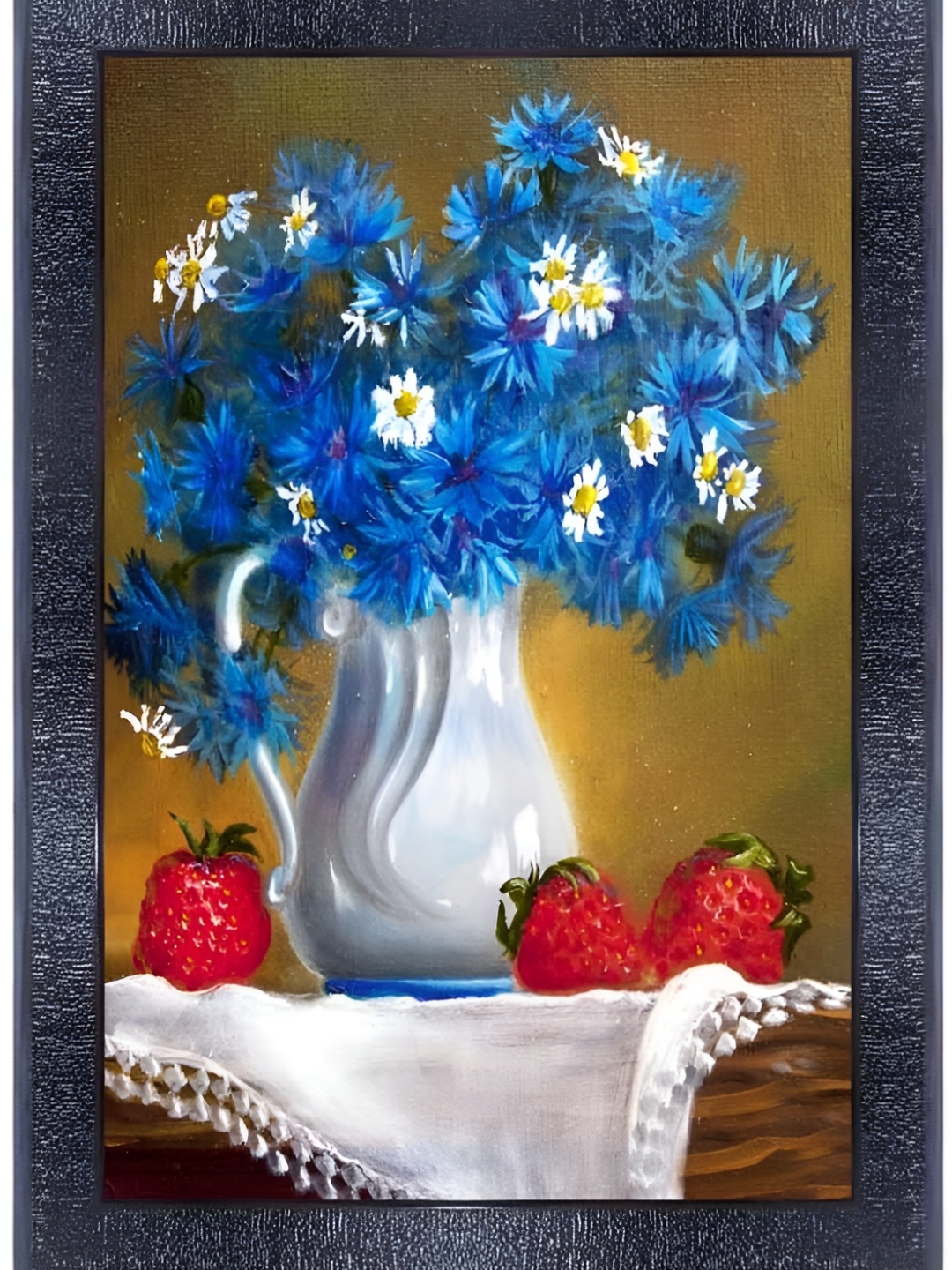 

PnF Black & Blue Wooden Painting Wall Art