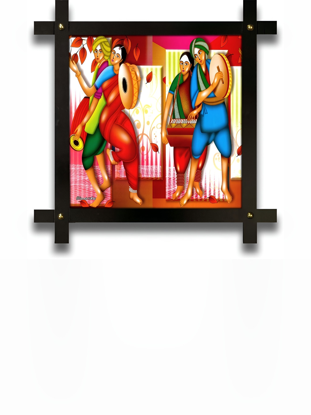 

PnF Black & Red Wooden Painting Wall Art