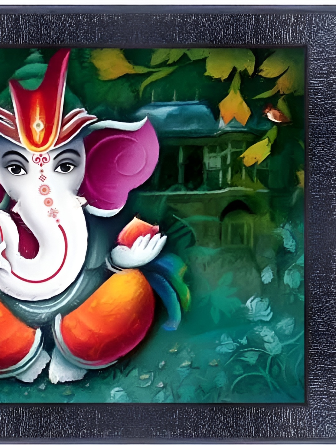 

PnF Black & Green Religious Wooden Painting Wall Art