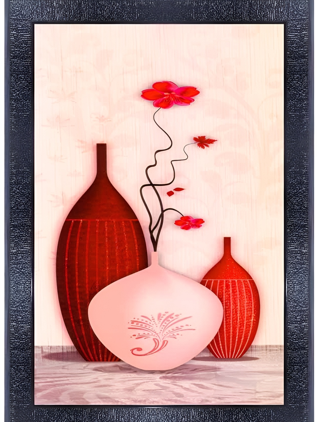 

PnF Black & Red Abstract Painting Wall Art
