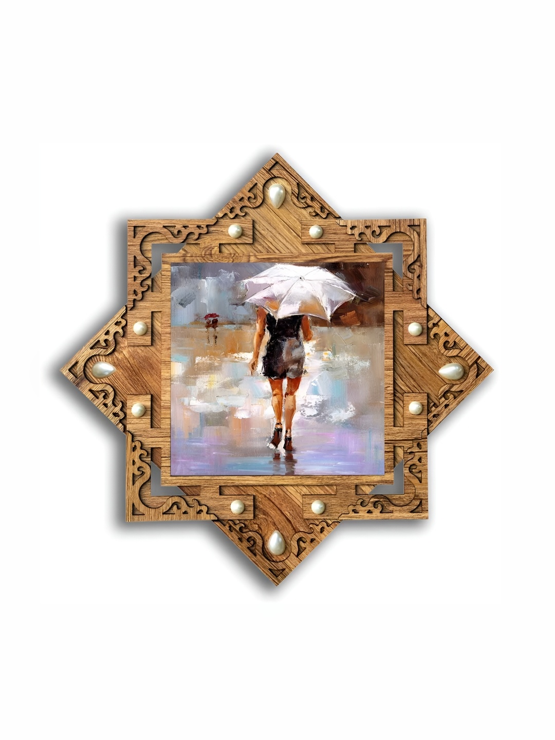 

PnF Brown & Purple Abstract Wall Art