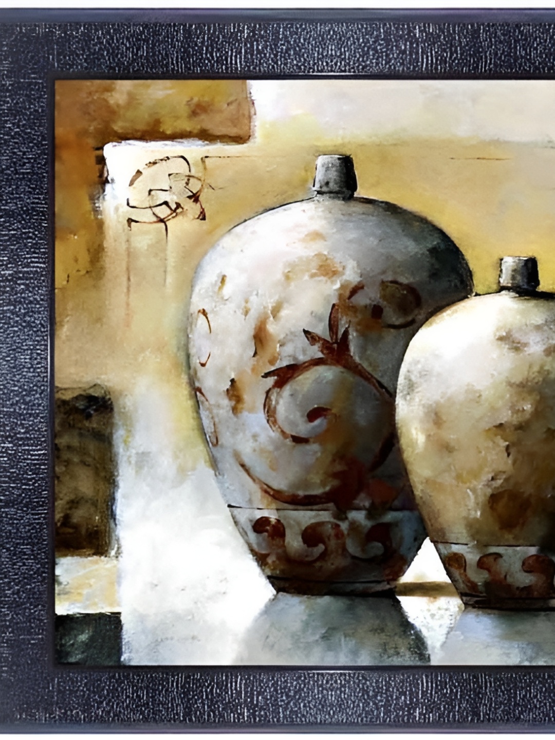 

PnF Black & Grey Glass Painting Wall Art