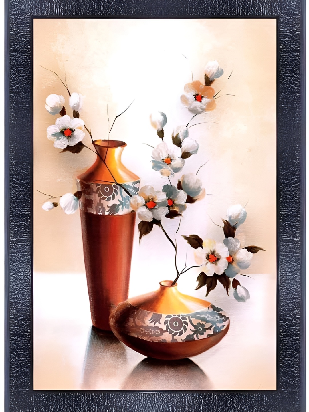 

PnF Black & Brown Wooden Floral and Botanical Painting Wall Art