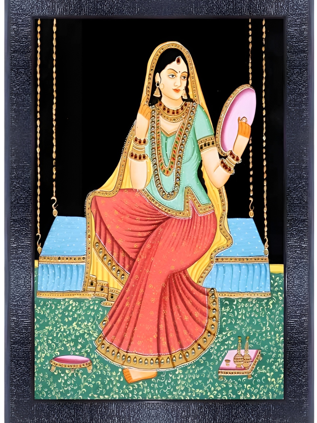 

PnF Black & Red Printed Wooden Painting Wall Art