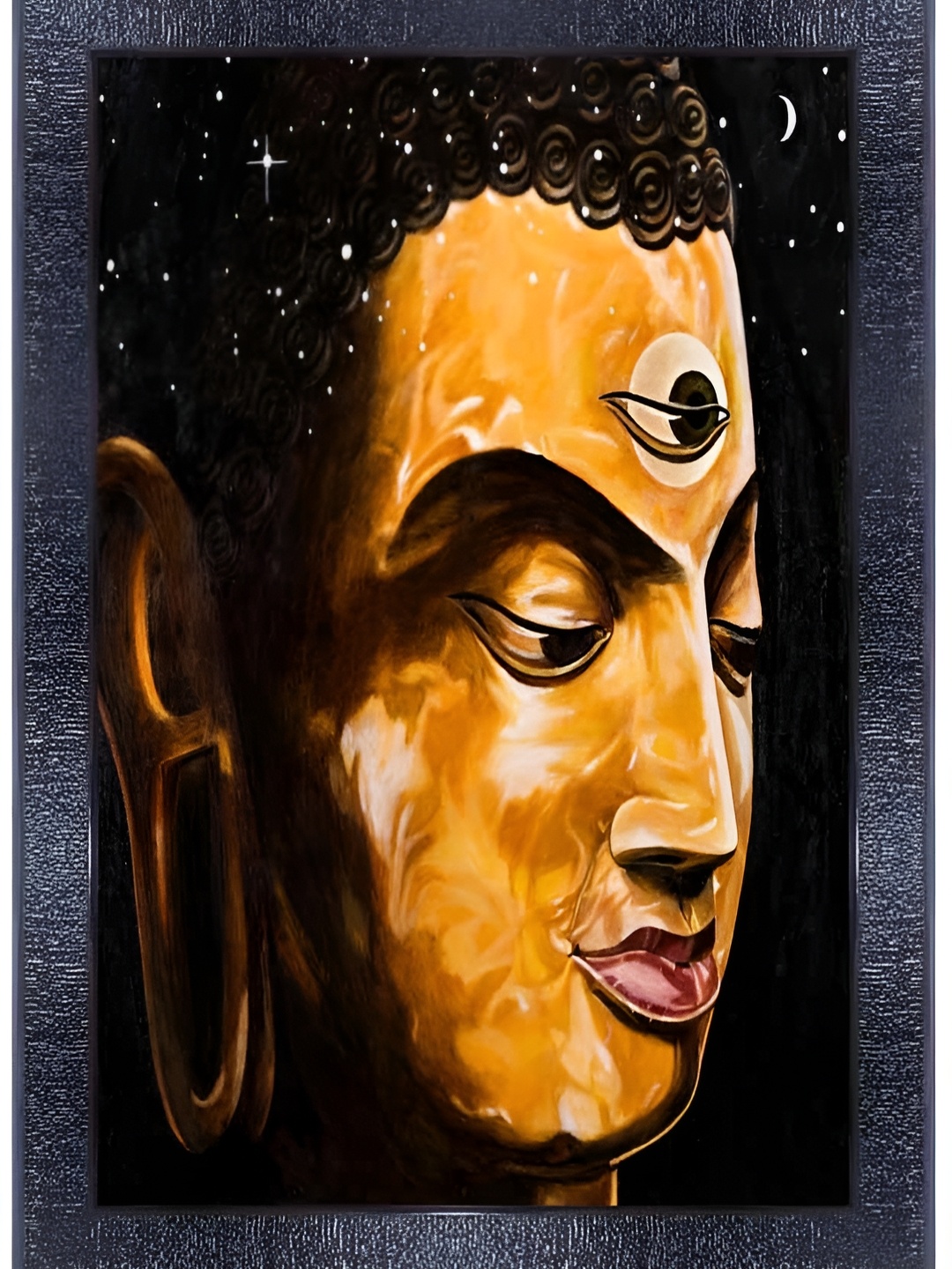 

PnF Black & Yellow Wooden Religious Paintings Wall Art